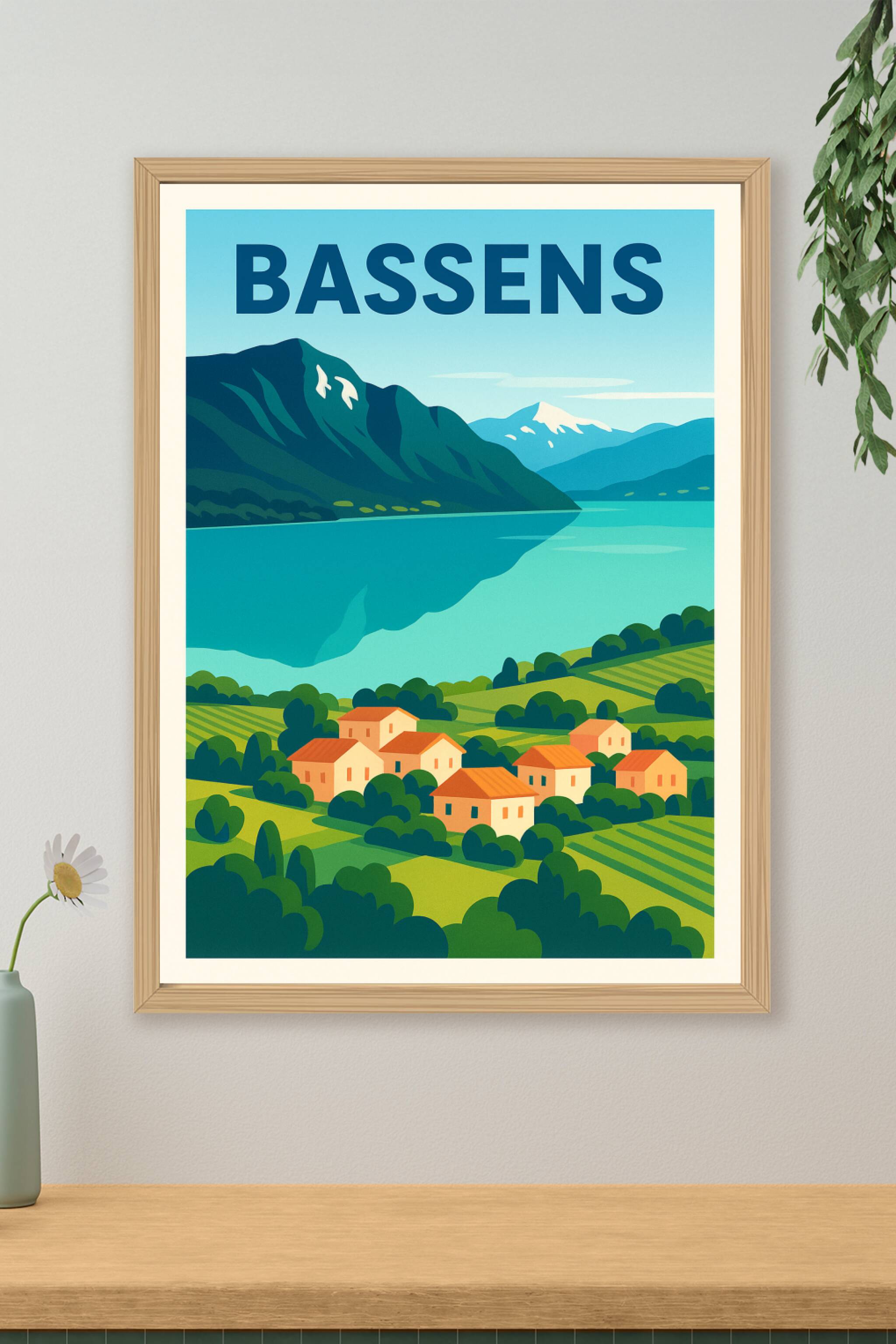 Affiche de Bassens - Charme naturel au bord du lac