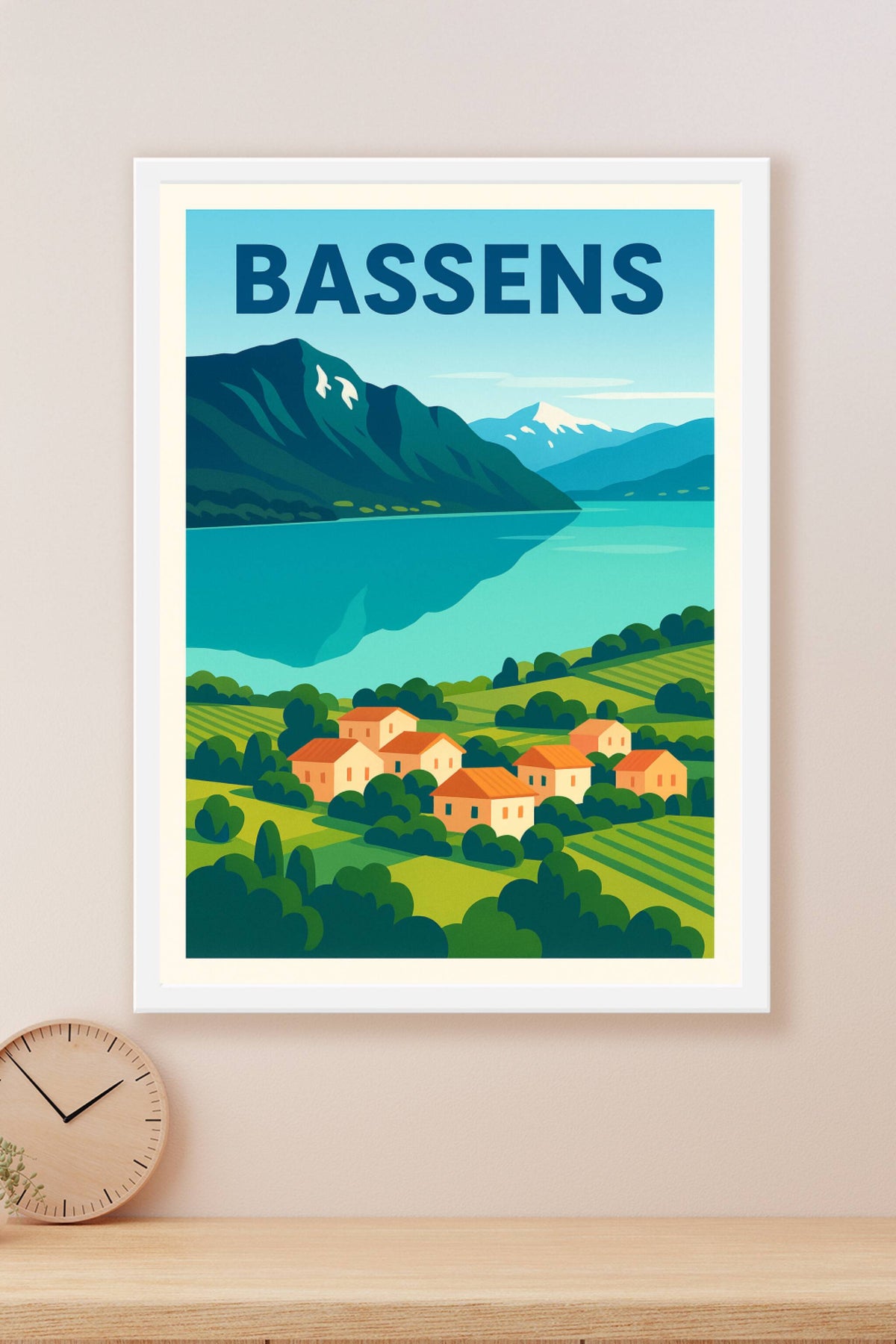 Affiche de Bassens - Charme naturel au bord du lac