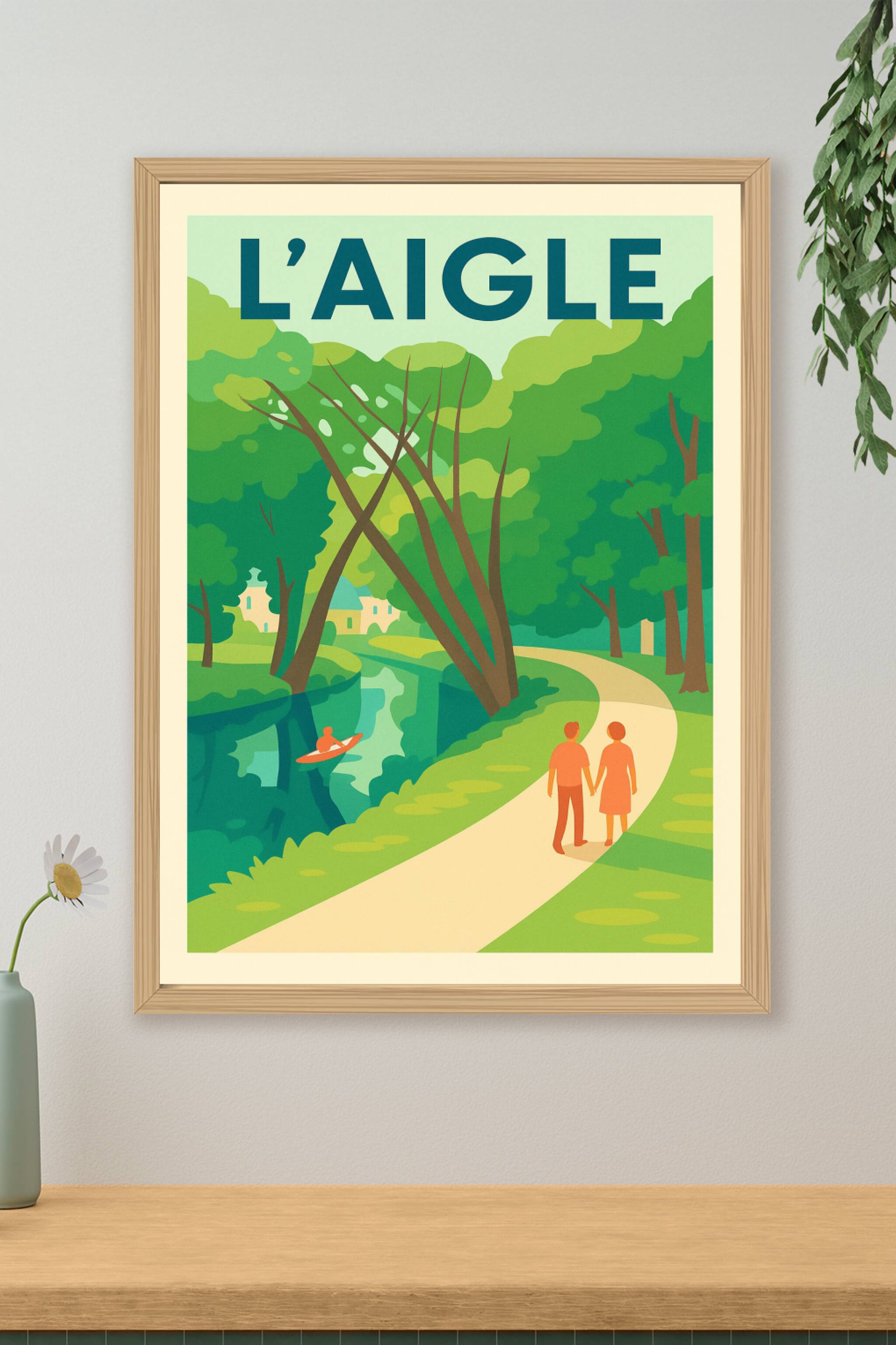 Affiche de L'Aigle - Promenade paisible au cœur de la nature