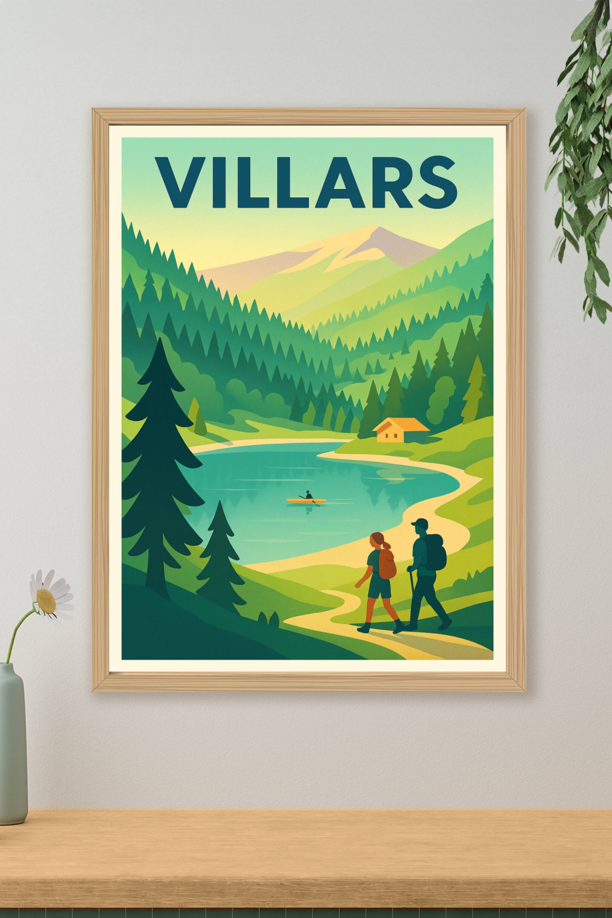 Affiche de Villars - Évasion nature au cœur des montagnes