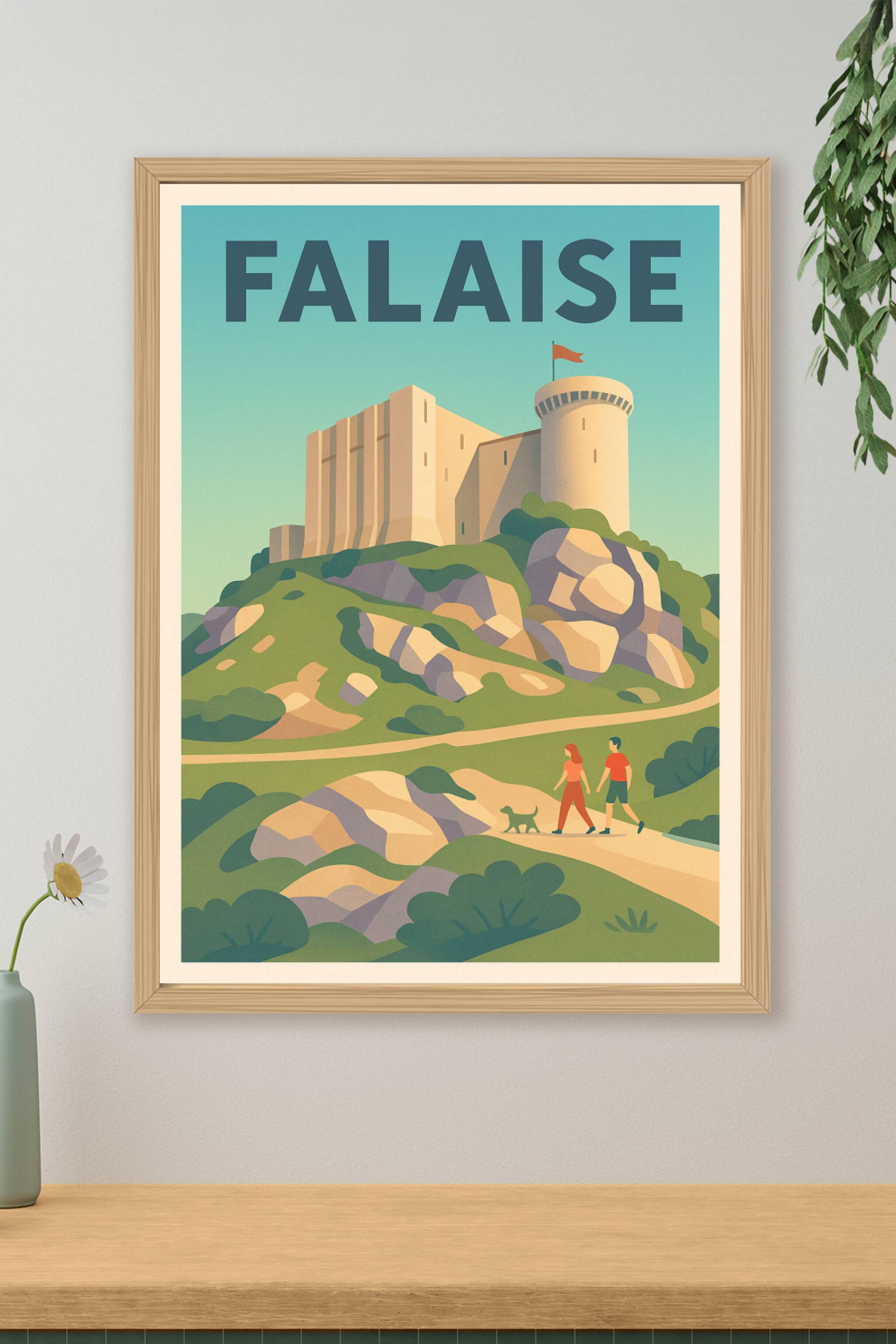 Affiche de Falaise - Découvrez le charme médiéval en toute sérénité