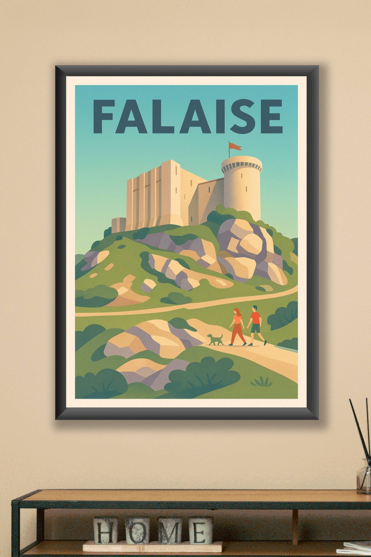 Affiche de Falaise - Découvrez le charme médiéval en toute sérénité