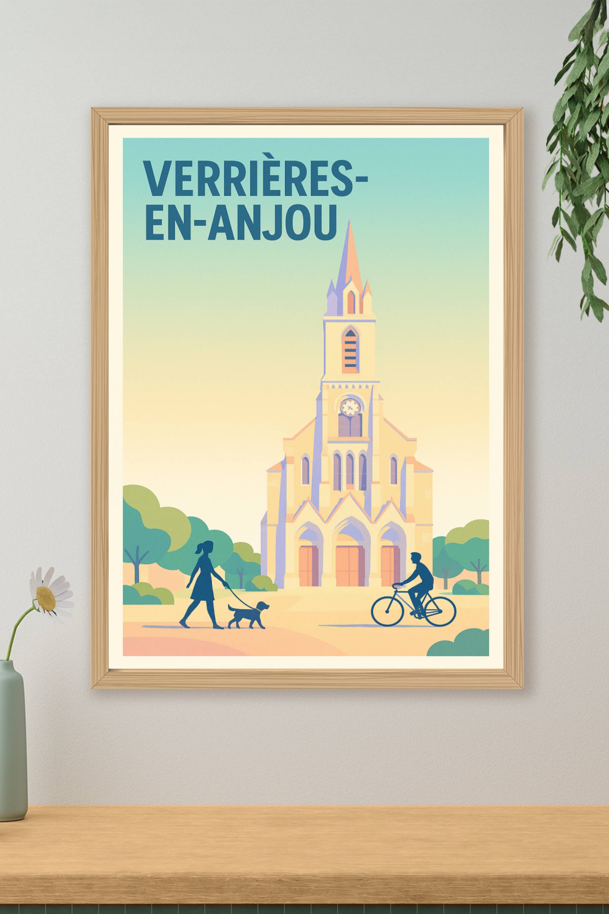 Affiche de Verrières-en-Anjou - Charme paisible et patrimoine élégant