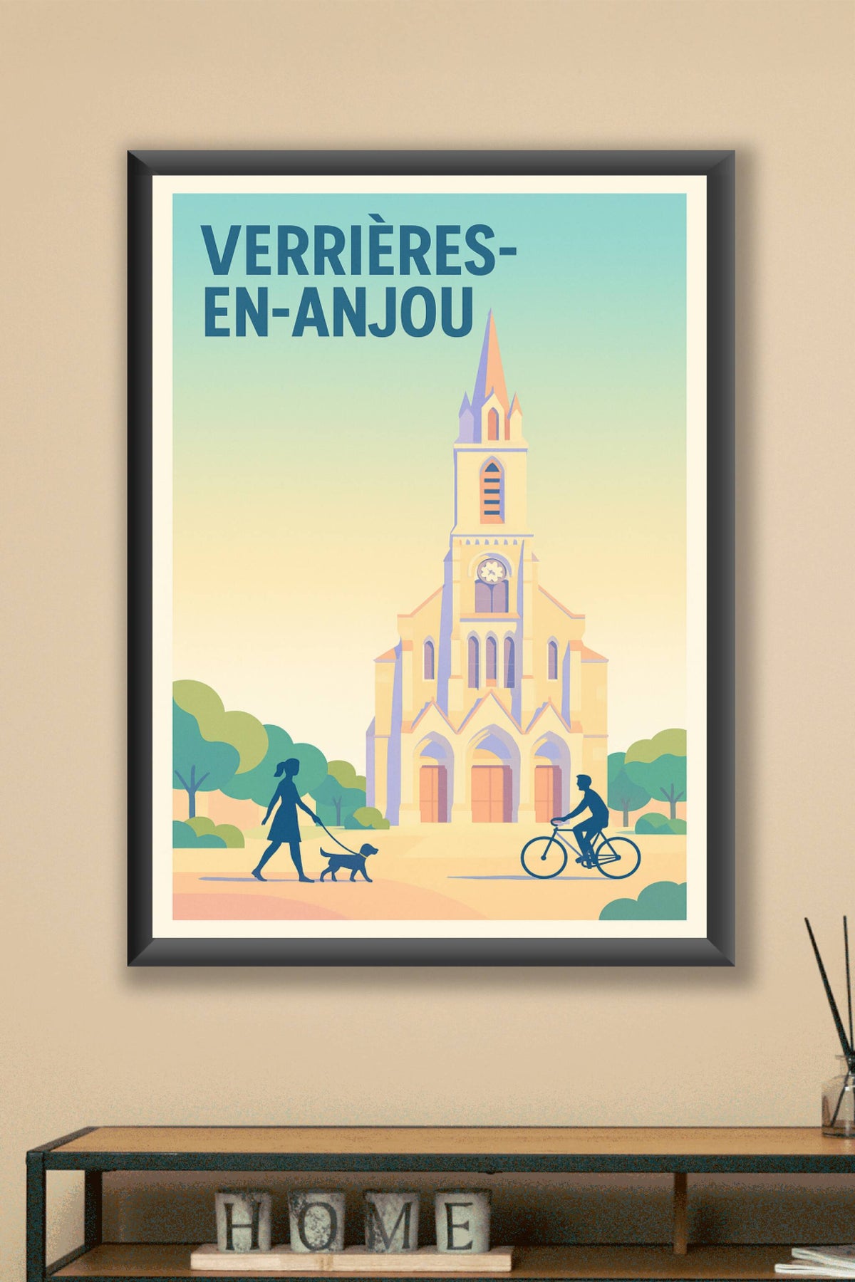 Affiche de Verrières-en-Anjou - Charme paisible et patrimoine élégant