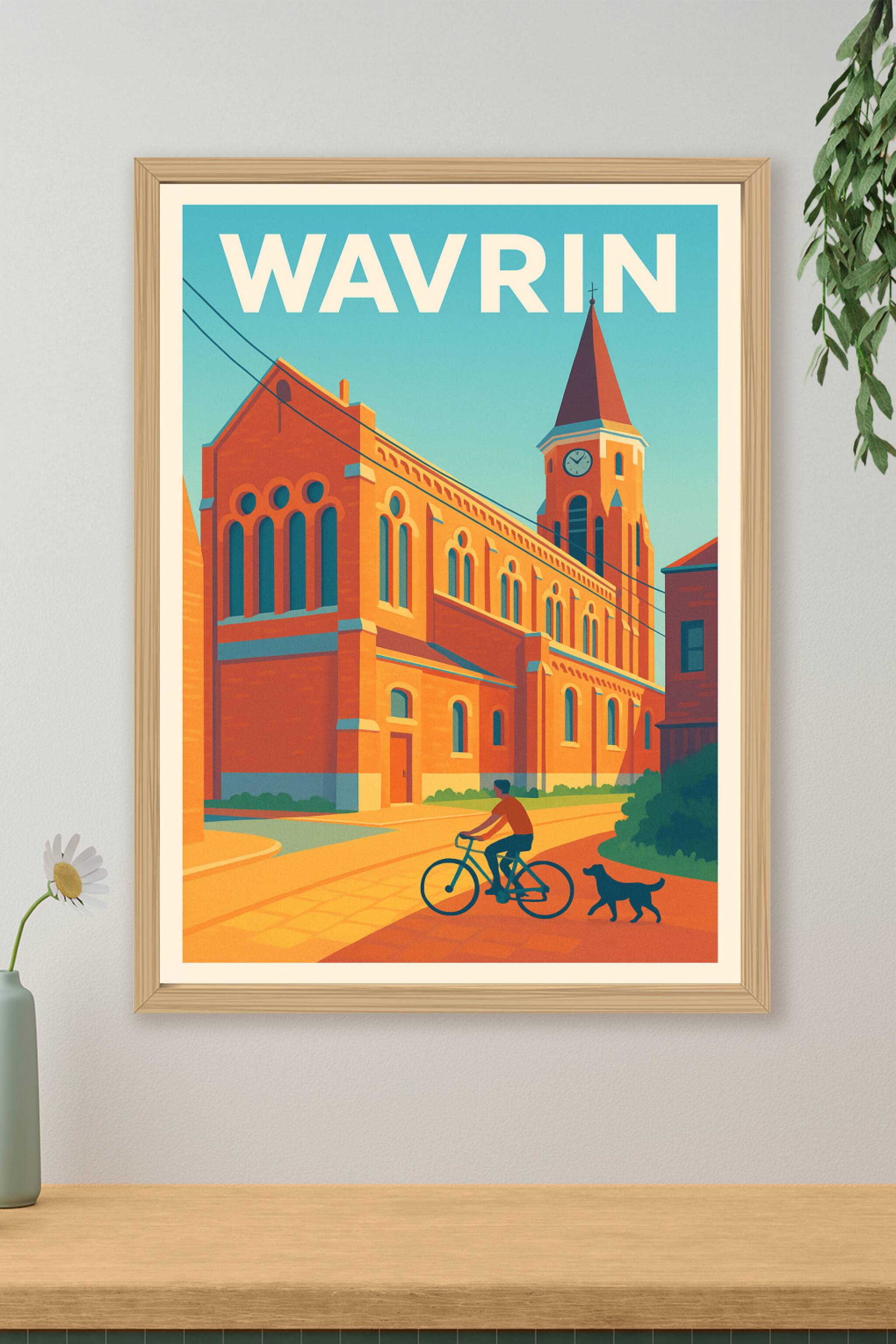 Affiche de Wavrin - L'église au cœur du quotidien