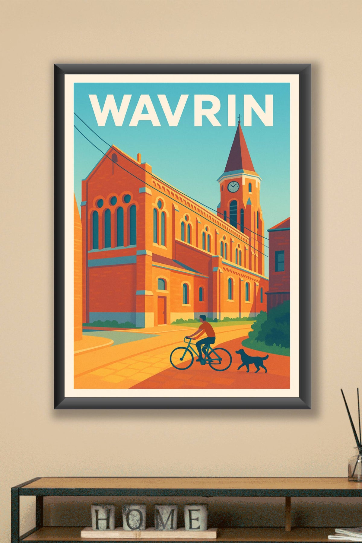 Affiche de Wavrin - L'église au cœur du quotidien
