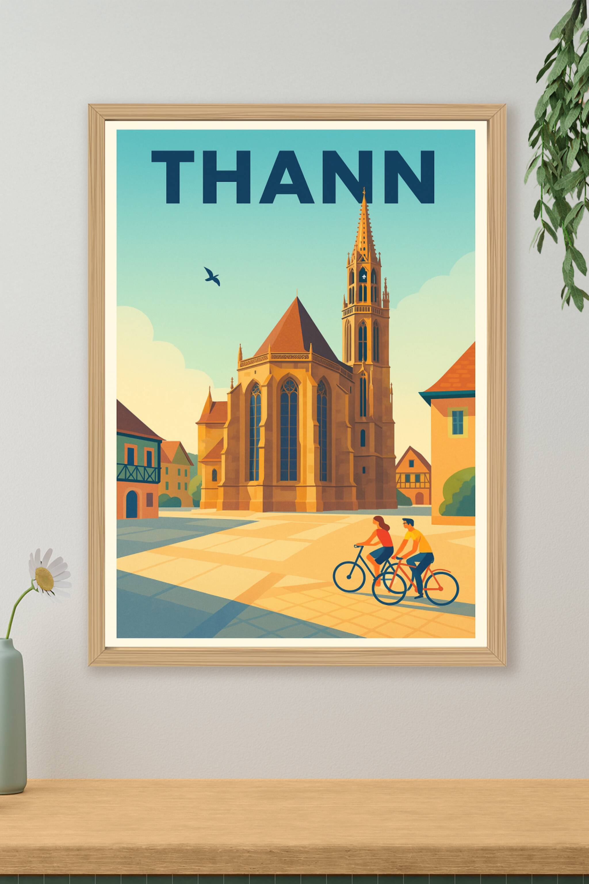 Affiche de Thann - Charme et Sérénité au Cœur de la Ville