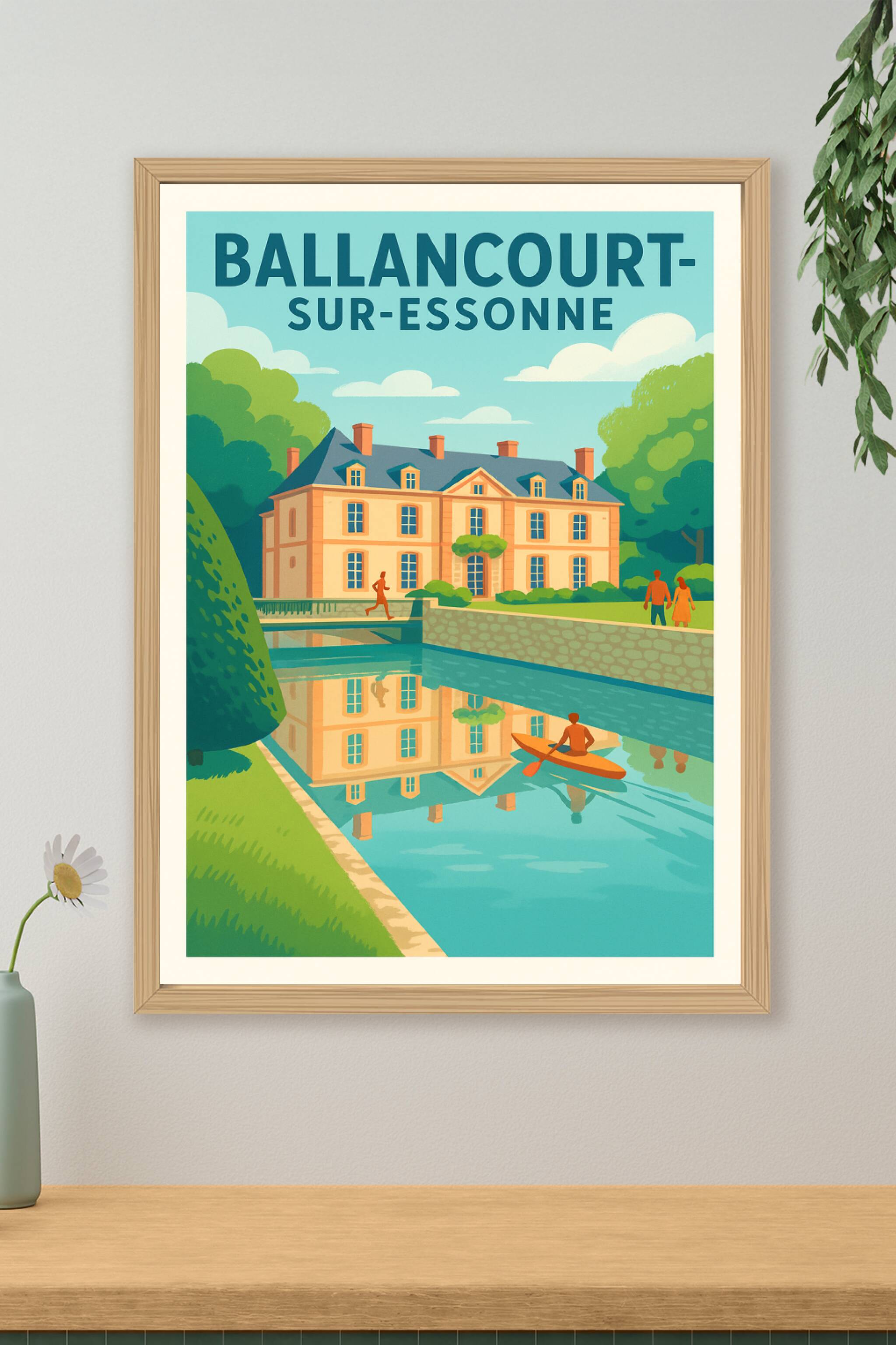 Affiche de Ballancourt-sur-Essonne - Harmonie et Sérénité au Bord de l'Eau