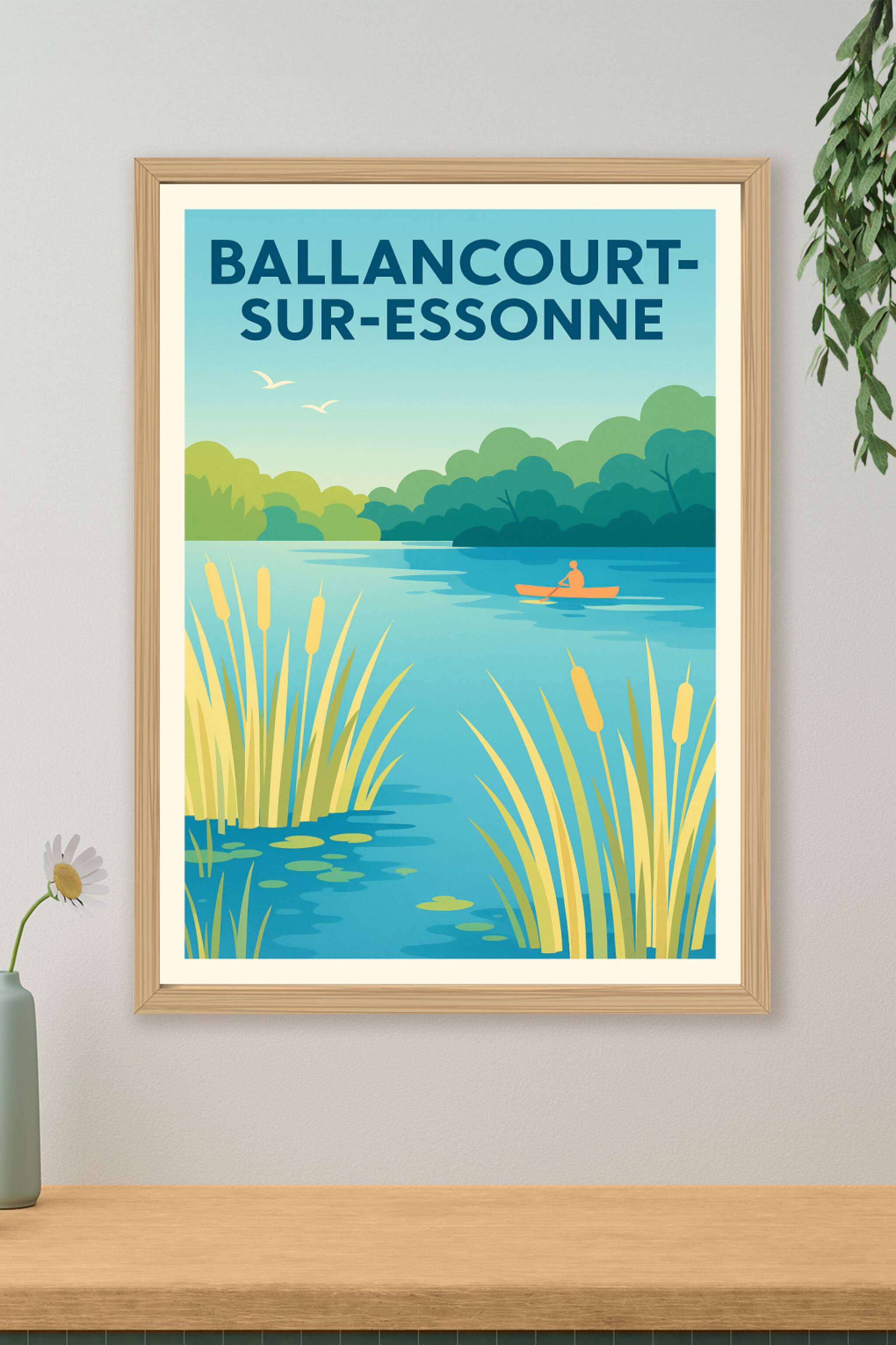 Affiche de Ballancourt-sur-Essonne - Évasion paisible sur les rives naturelles
