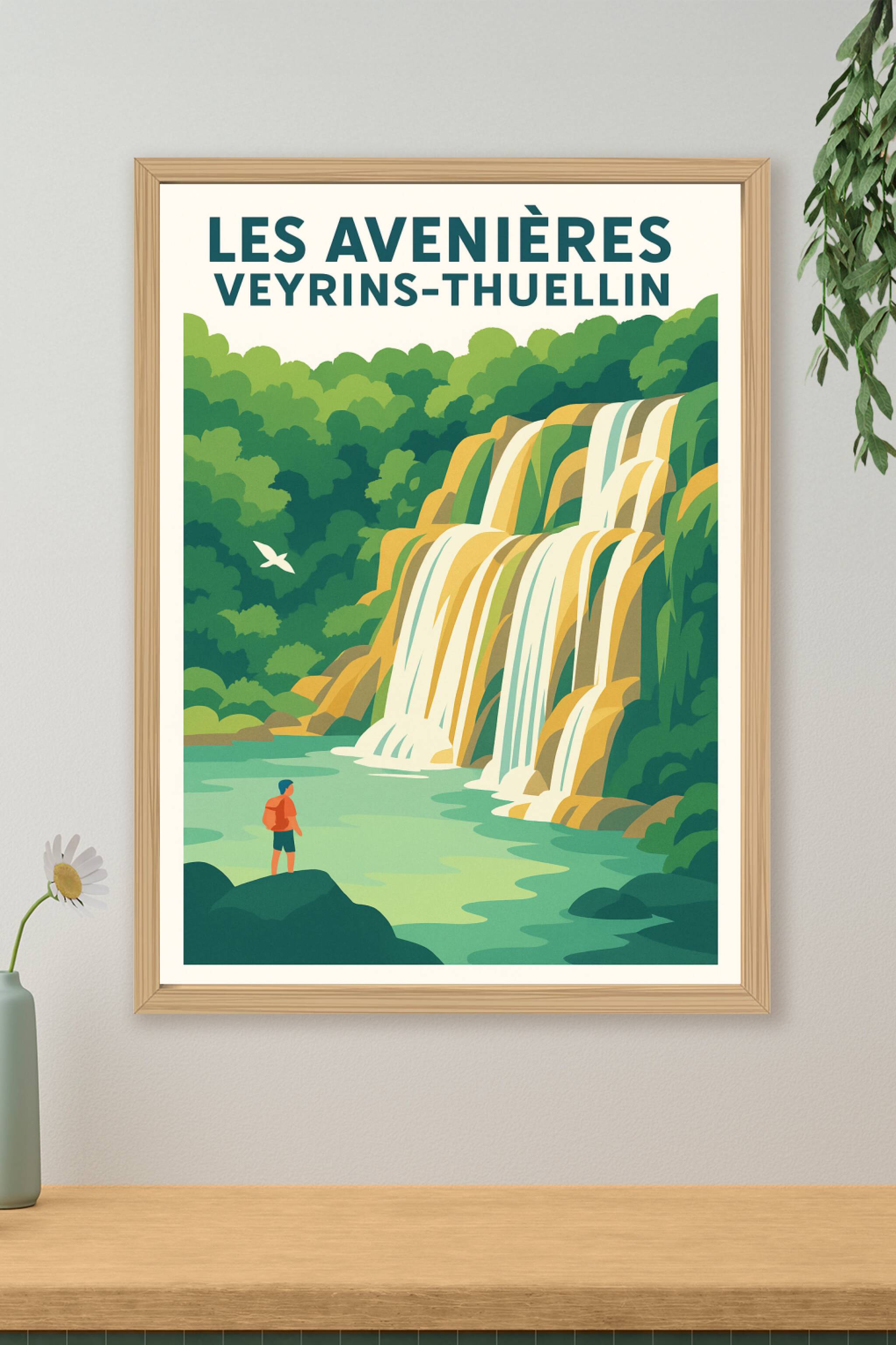 Affiche de Les Avenières Veyrins-Thuellin - Évasion naturelle et cascades apaisantes