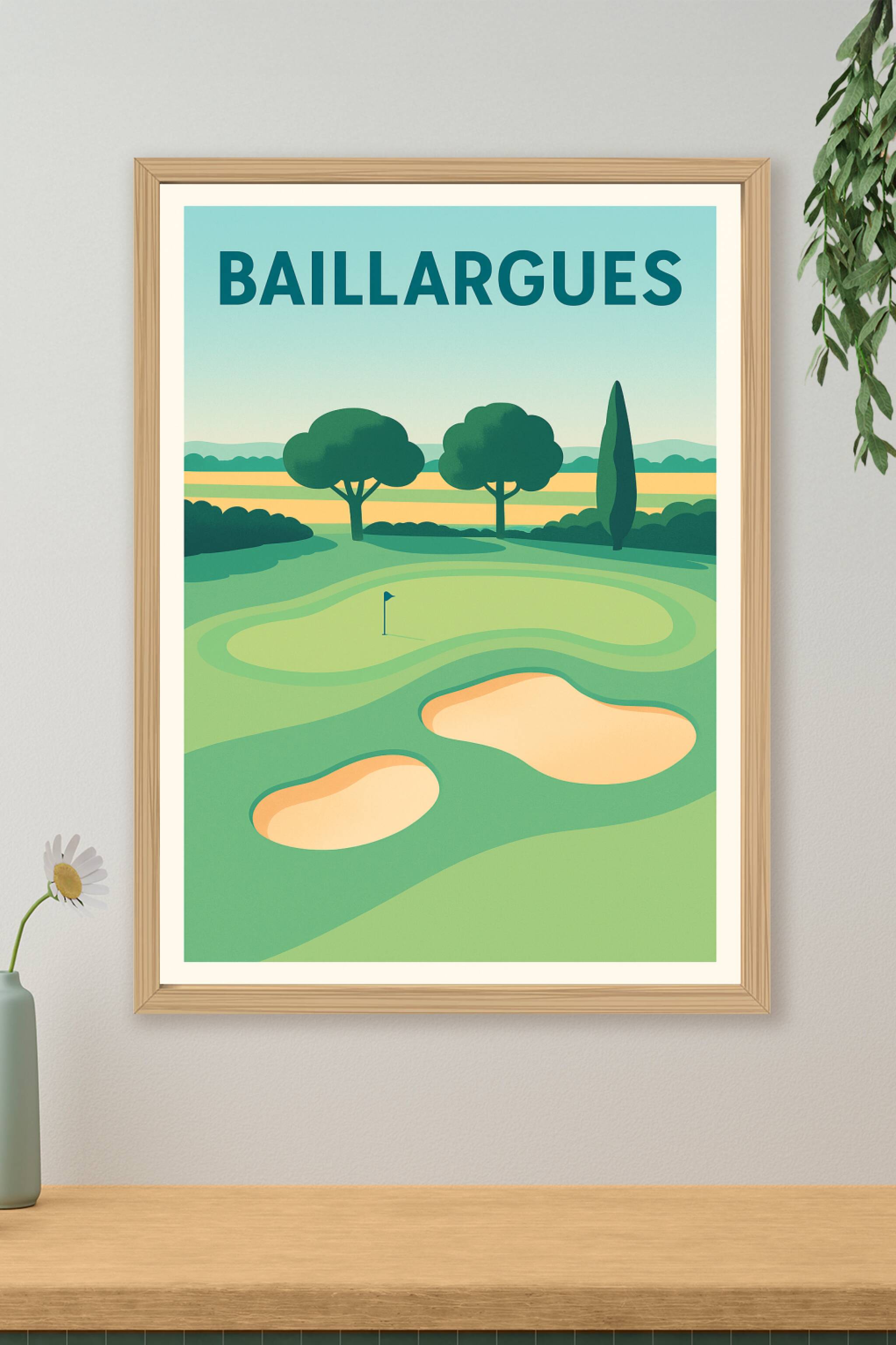 Affiche de Baillargues - Élégance et nature du parcours de golf