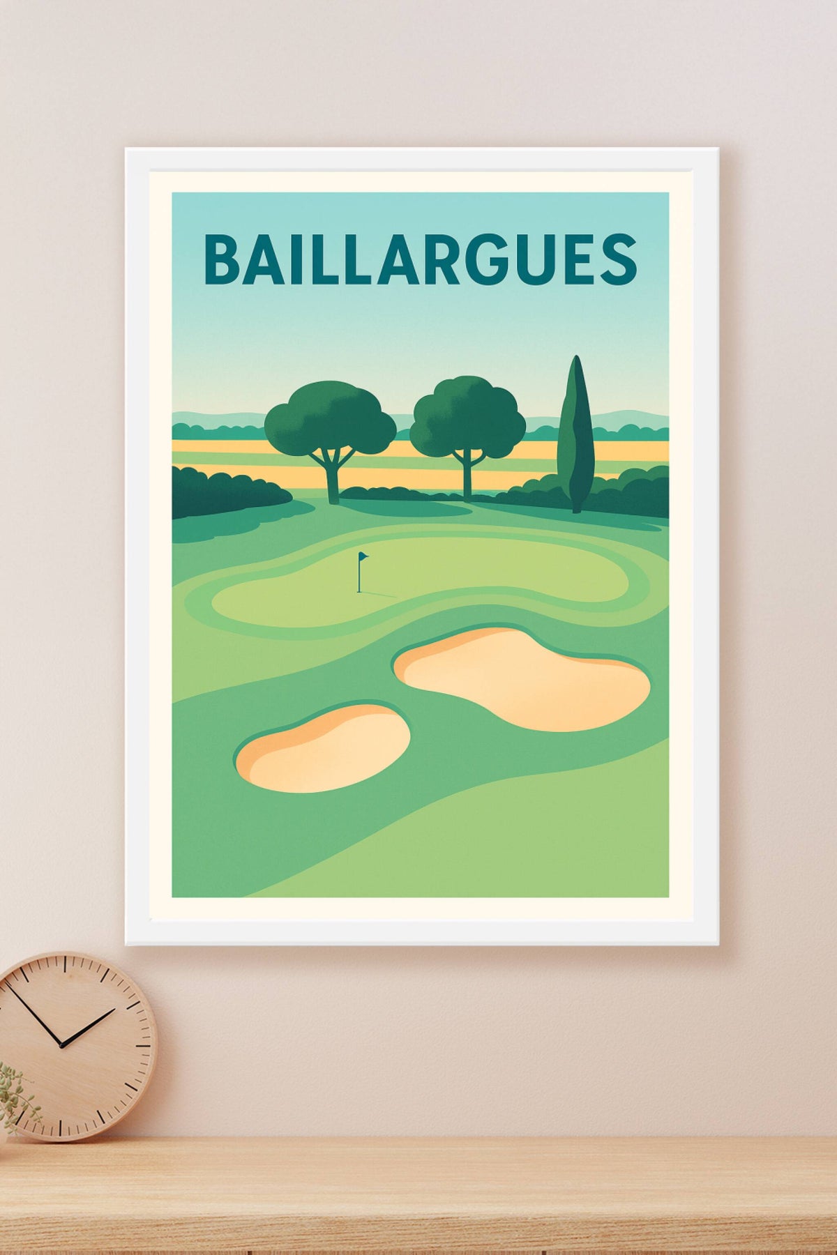 Affiche de Baillargues - Élégance et nature du parcours de golf