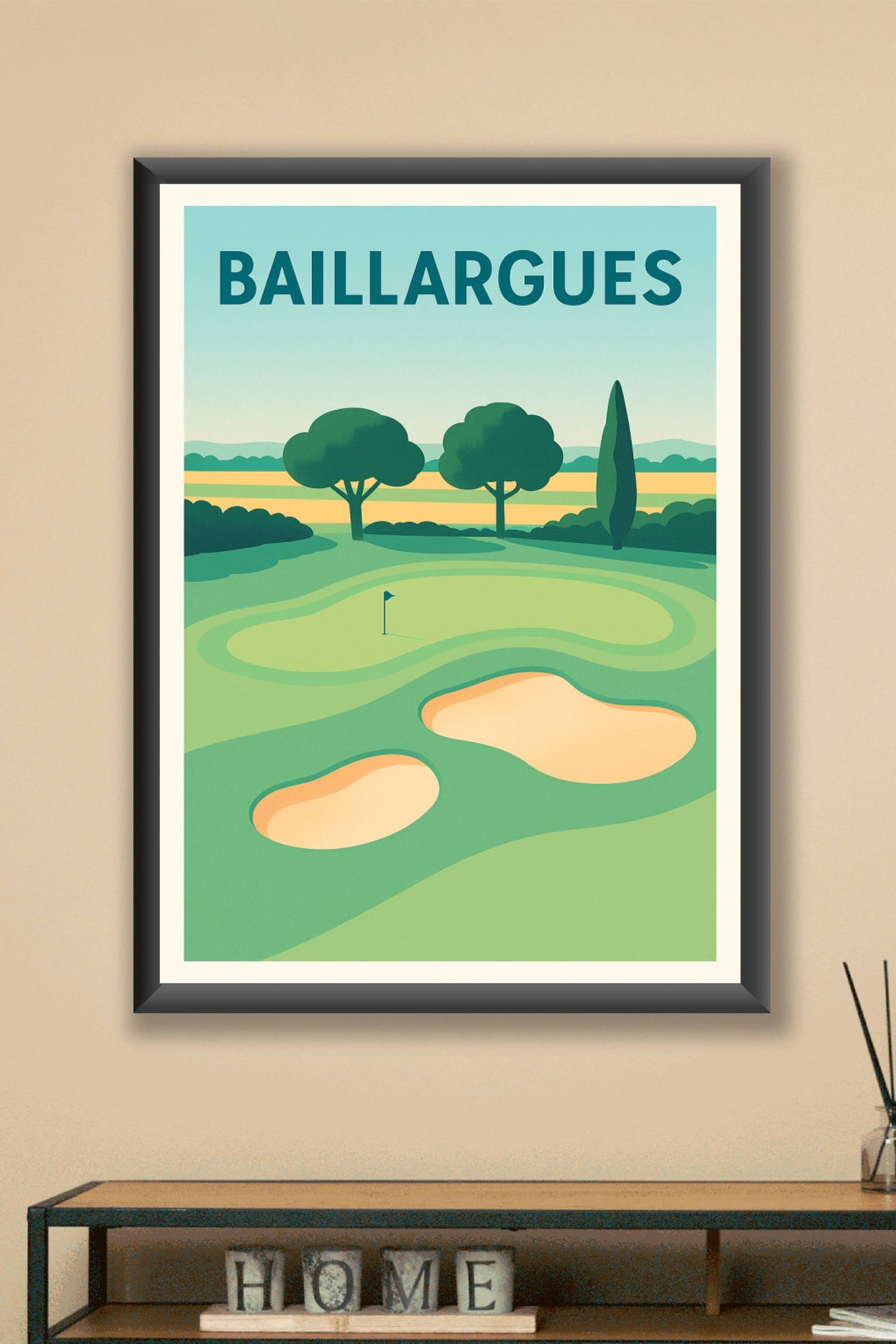 Affiche de Baillargues - Élégance et nature du parcours de golf