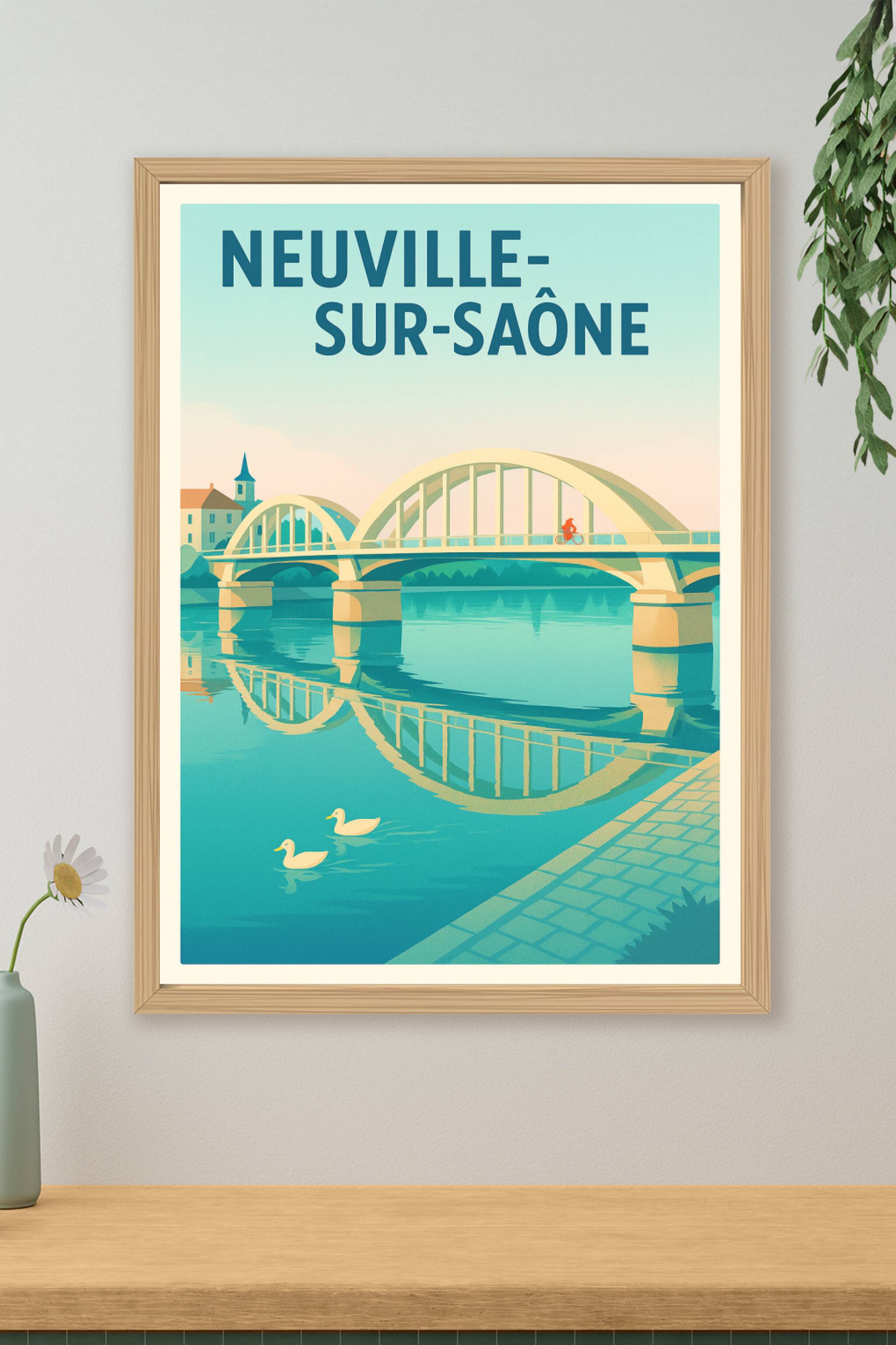 Affiche de Neuville-sur-Saône - Charme et sérénité au bord de l'eau