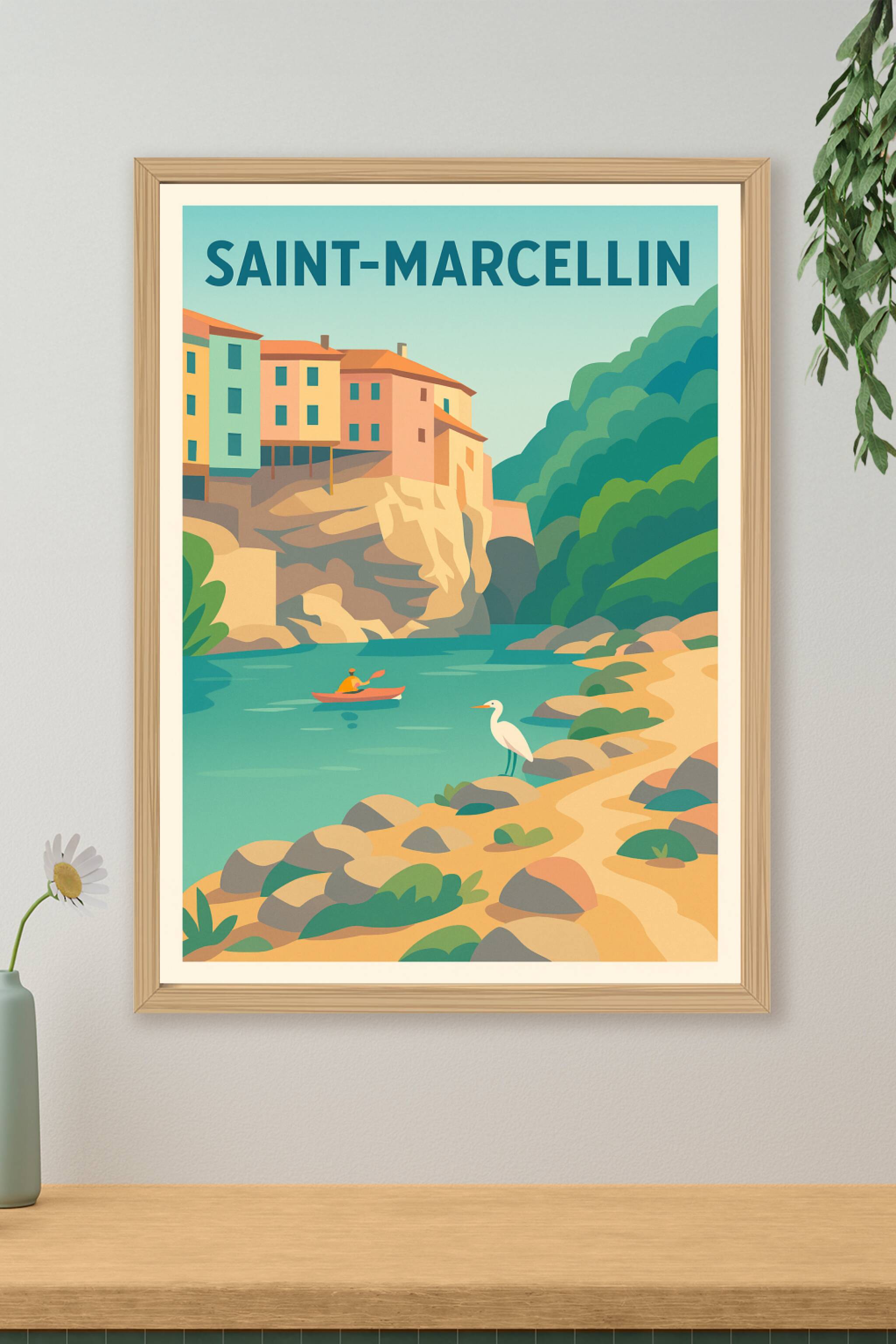 Affiche de Saint-Marcellin - Évasion nature au fil de l'eau