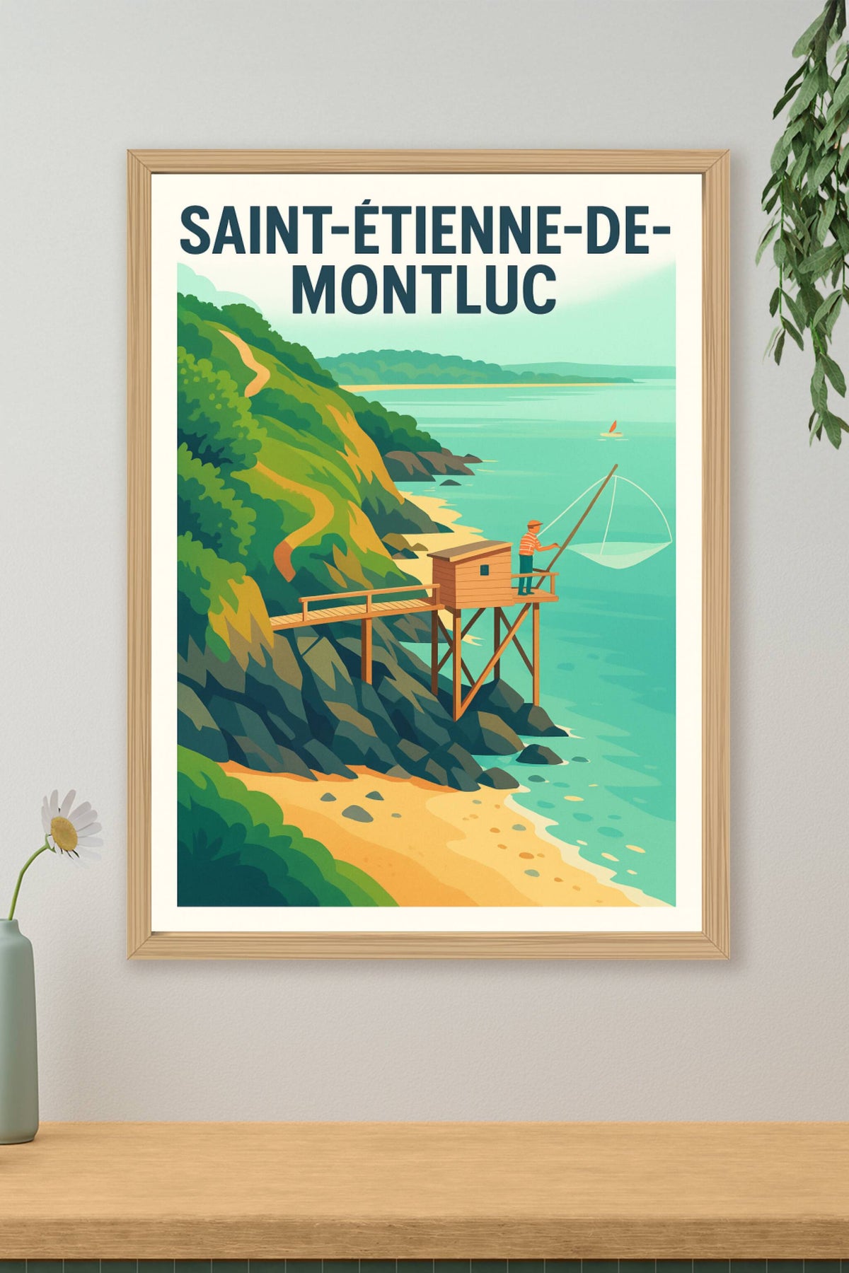 Affiche de Saint-Étienne-de-Montluc - Escapade côtière pittoresque