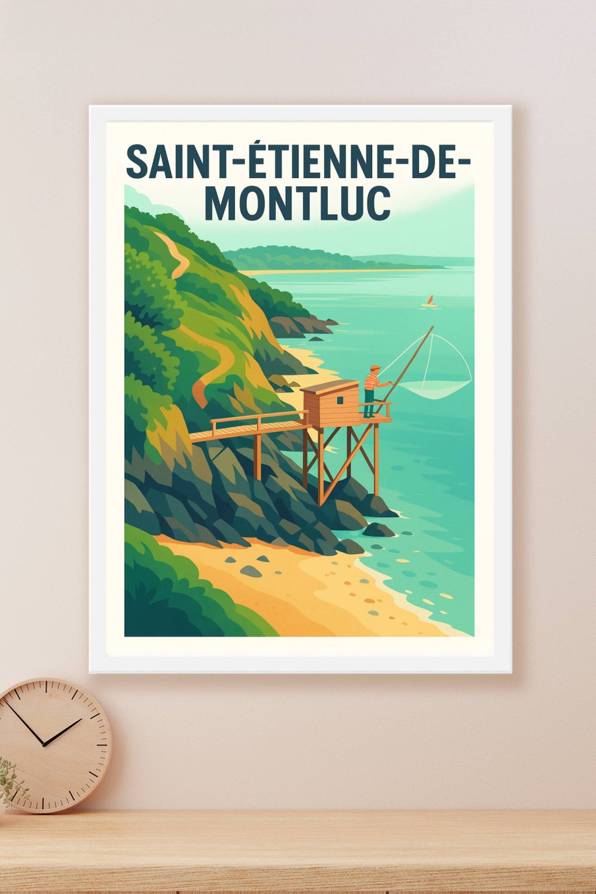 Affiche de Saint-Étienne-de-Montluc - Escapade côtière pittoresque
