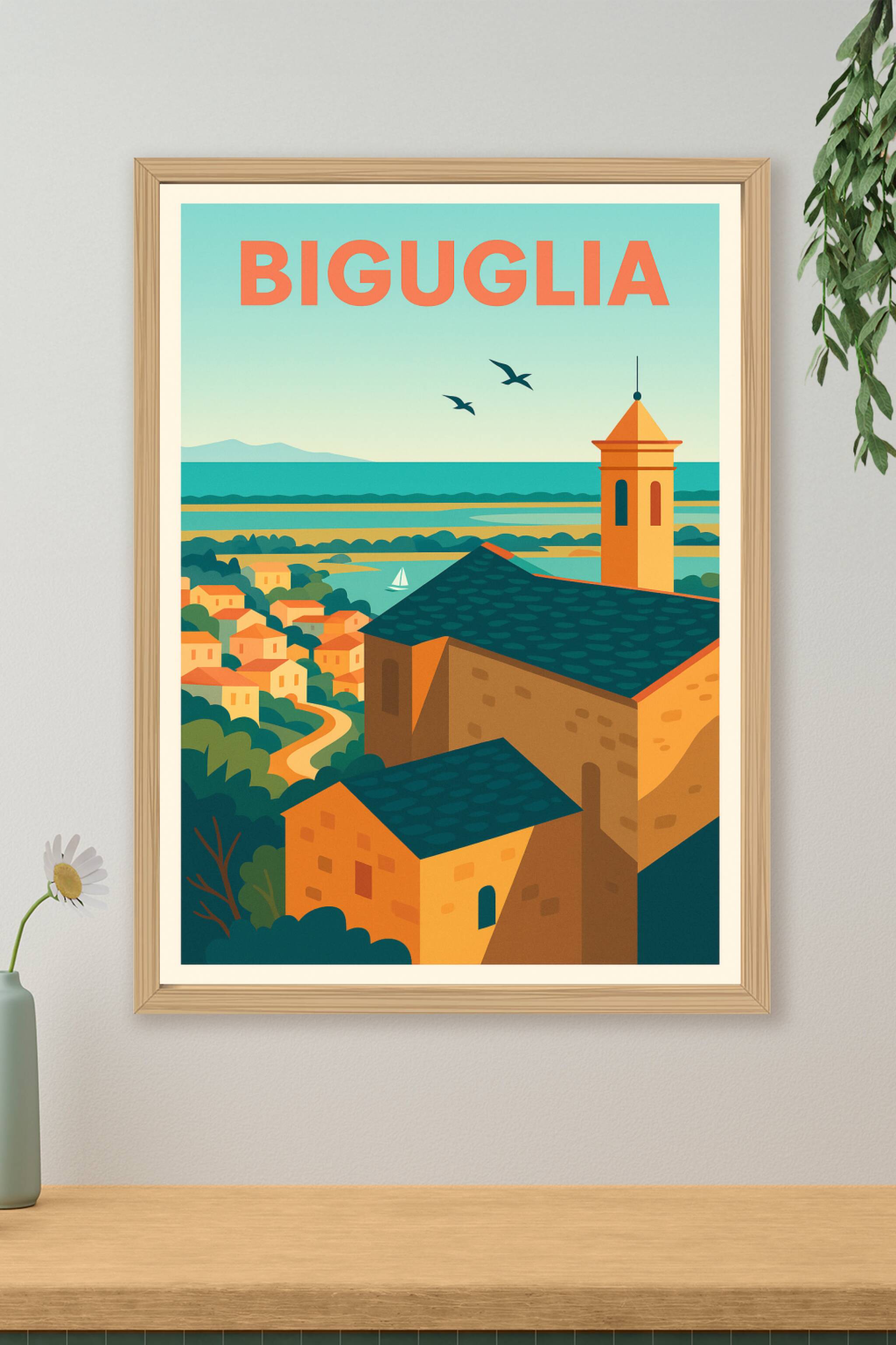 Affiche de Biguglia - Évasion méditerranéenne entre terre et mer