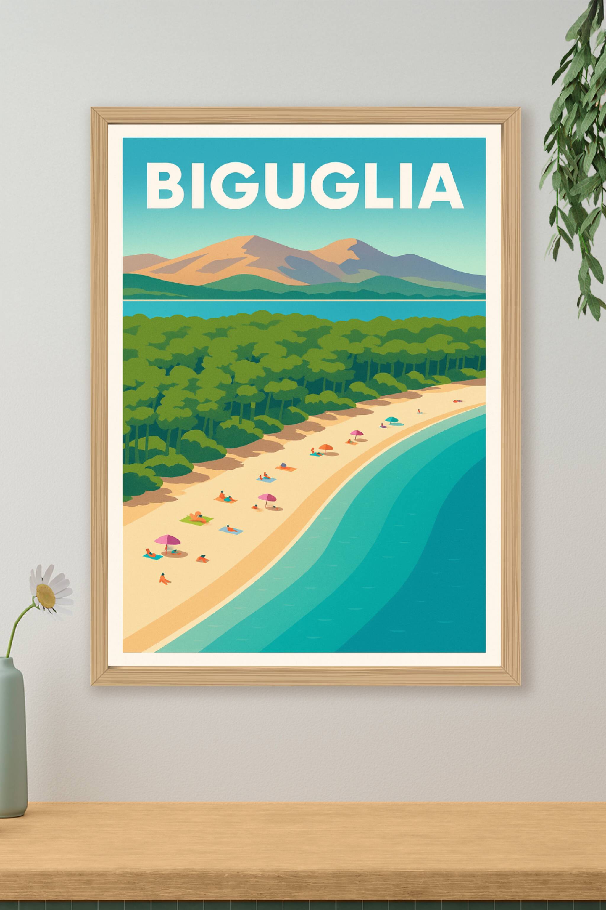 Affiche de Biguglia - Évasion Balnéaire en Corse