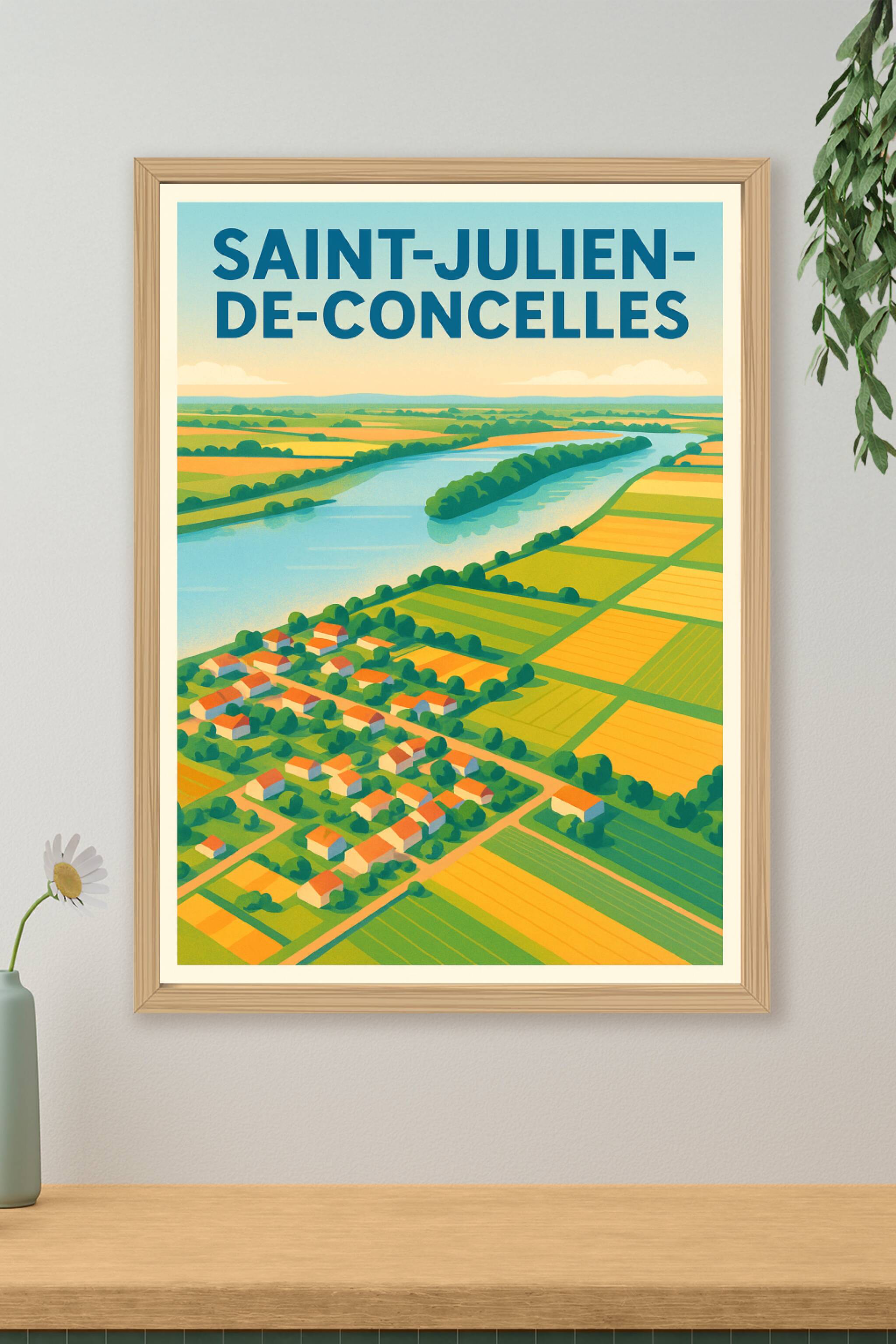 Affiche de Saint-Julien-de-Concelles - Tranquillité et nature au fil de l'eau