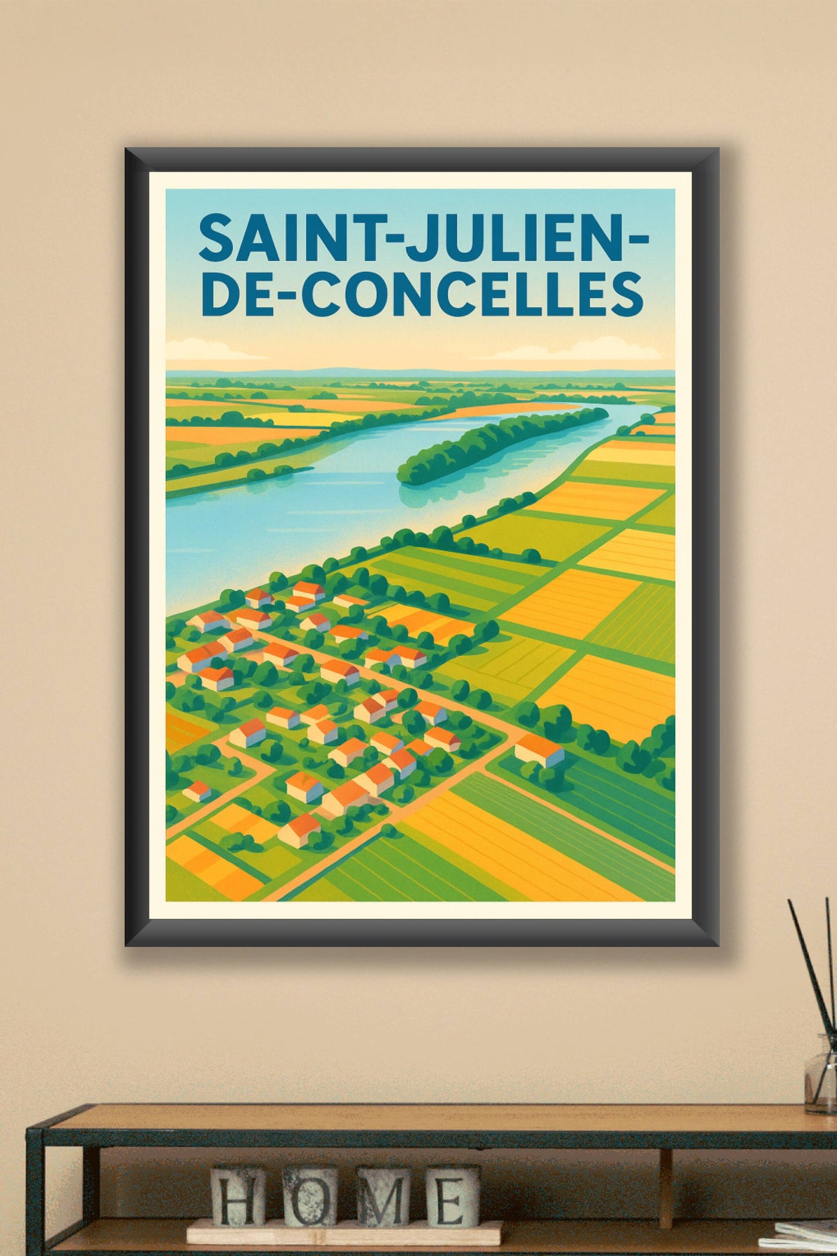 Affiche de Saint-Julien-de-Concelles - Tranquillité et nature au fil de l'eau