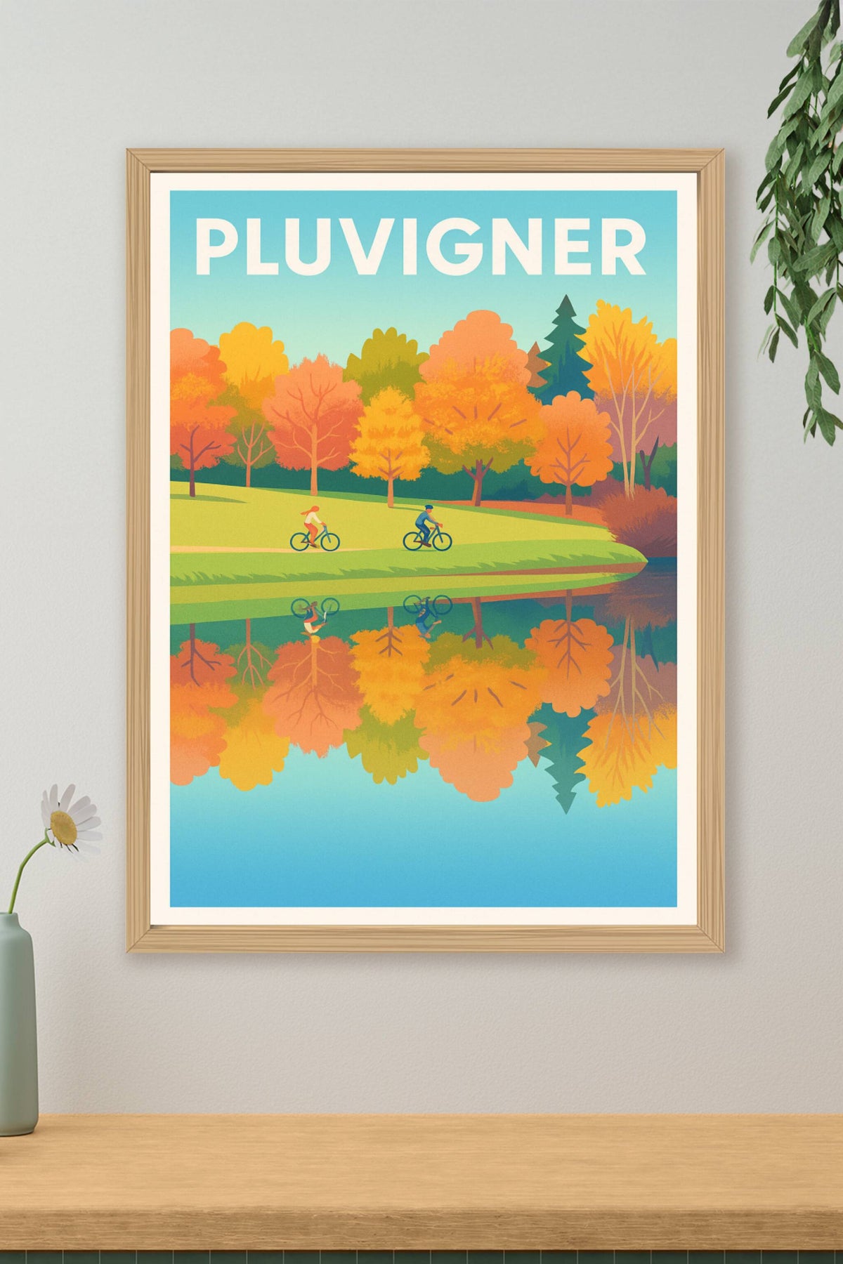 Affiche de Pluvigner - Échappée bucolique à vélo au cœur de l'automne