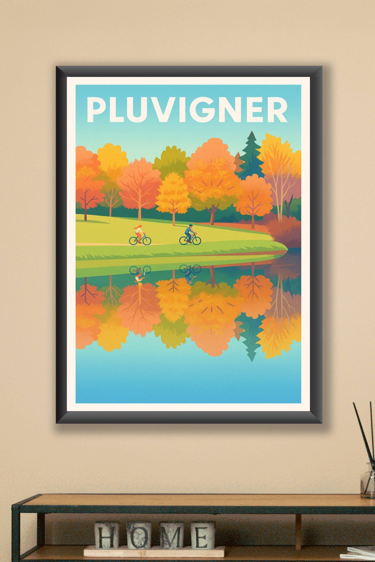 Affiche de Pluvigner - Échappée bucolique à vélo au cœur de l'automne