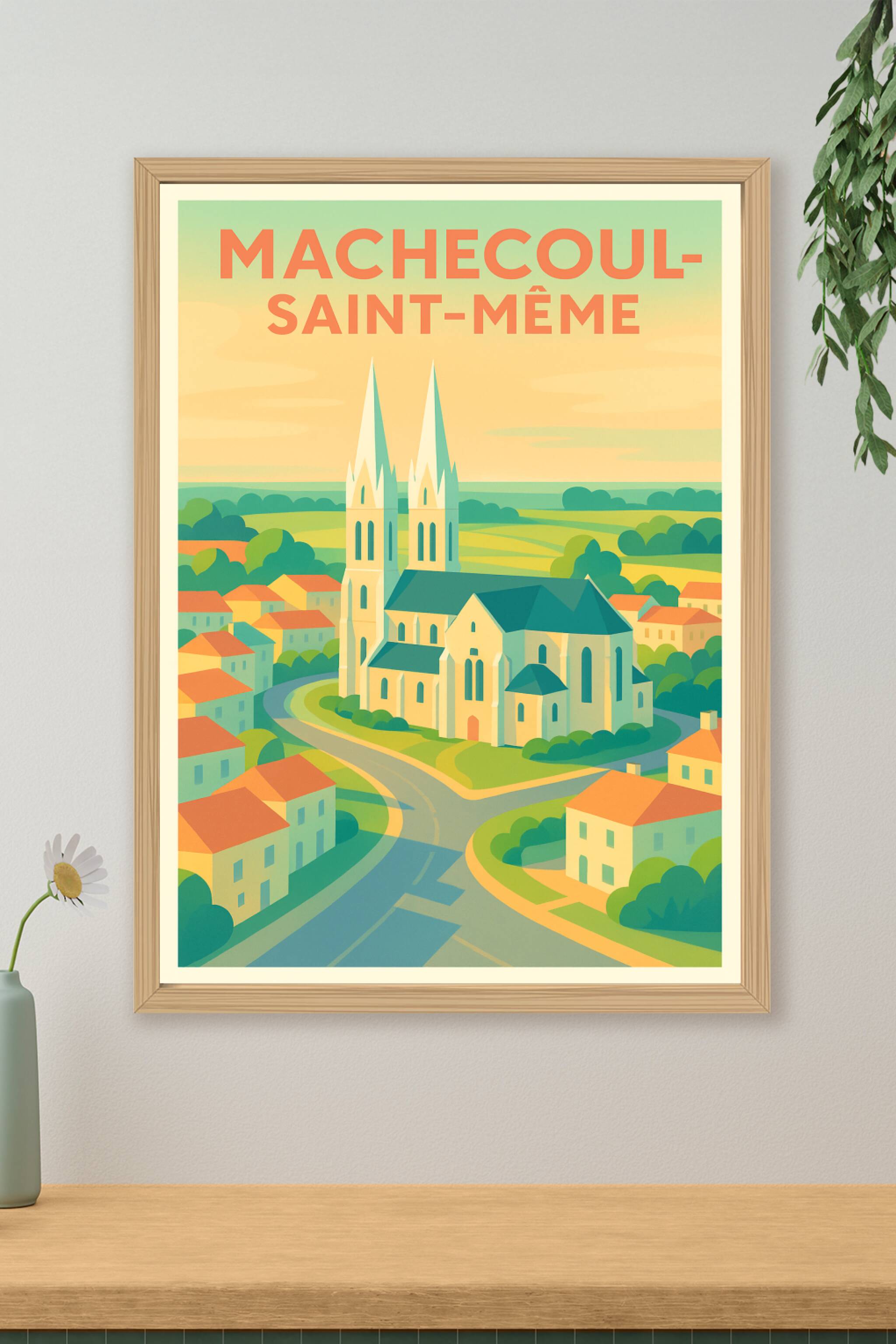 Affiche de Machecoul-Saint-Même - Charme et sérénité en Pays de Loire