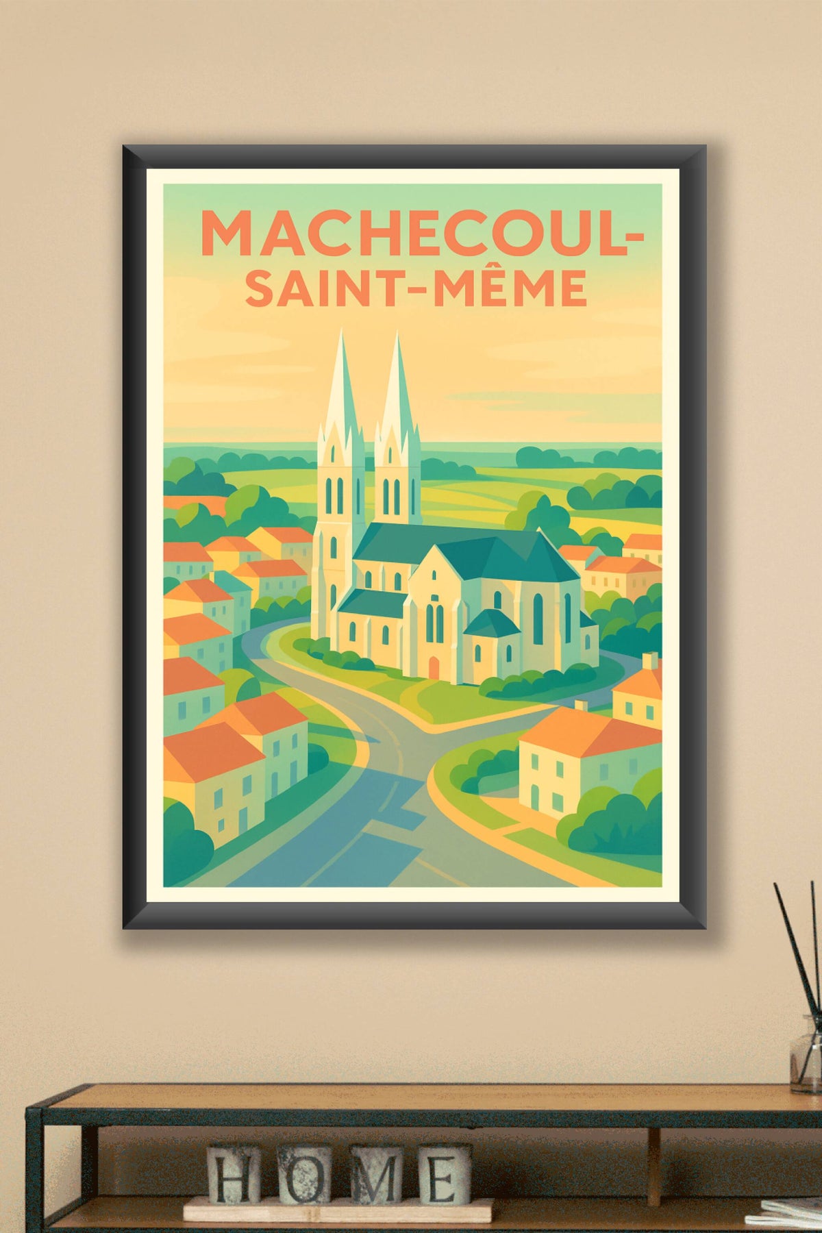 Affiche de Machecoul-Saint-Même - Charme et sérénité en Pays de Loire