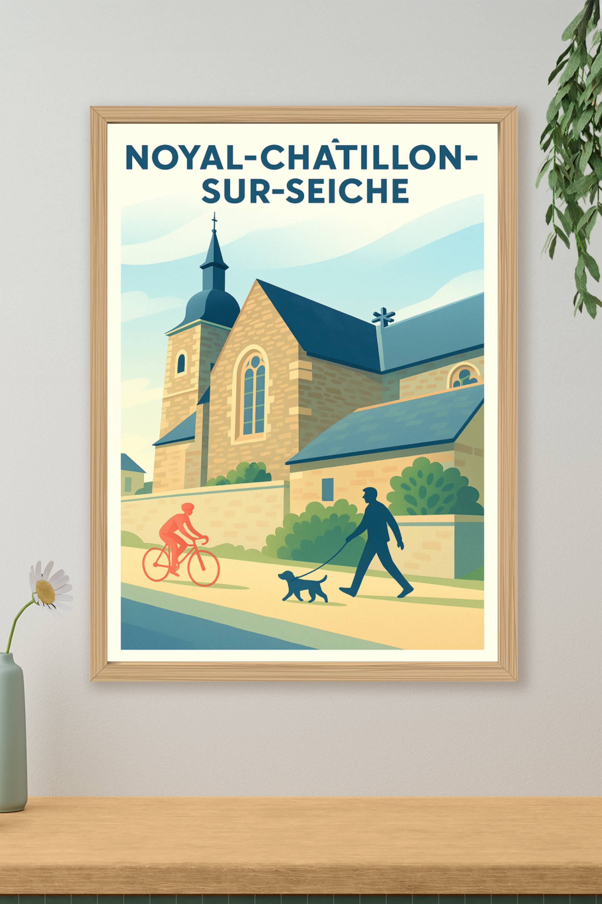 Affiche de Noyal-Châtillon-sur-Seiche - Charme et quiétude à l'ombre de l'église
