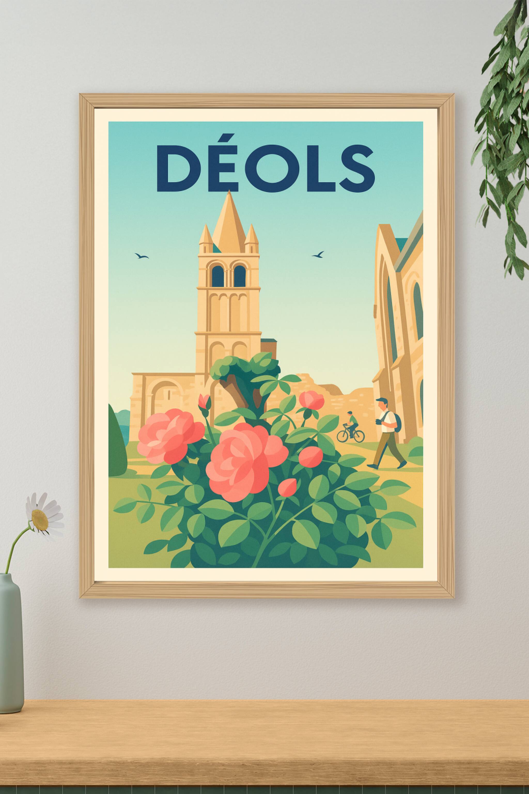Affiche de Déols - Charme et histoire au cœur du patrimoine