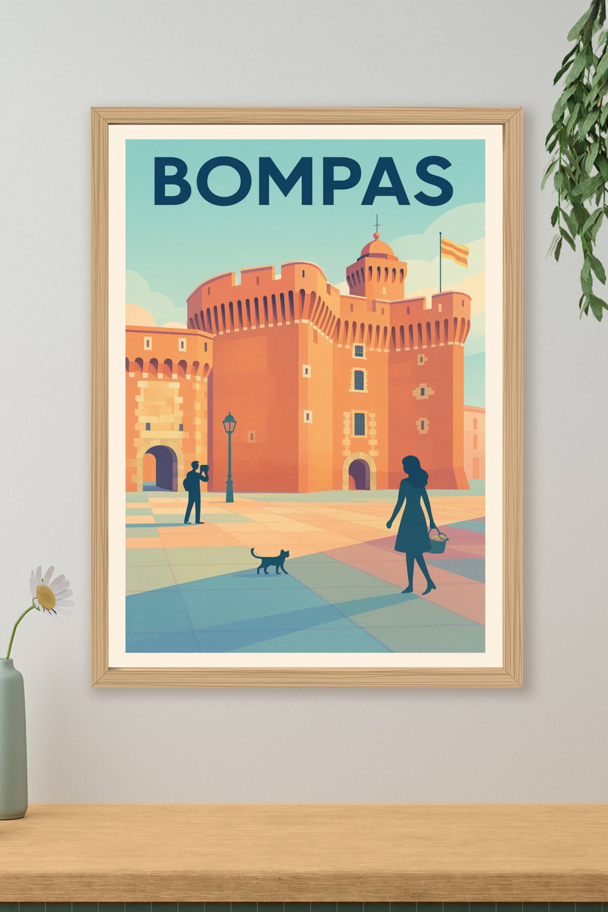 Affiche de Bompas - Le charme historique et coloré de la cité