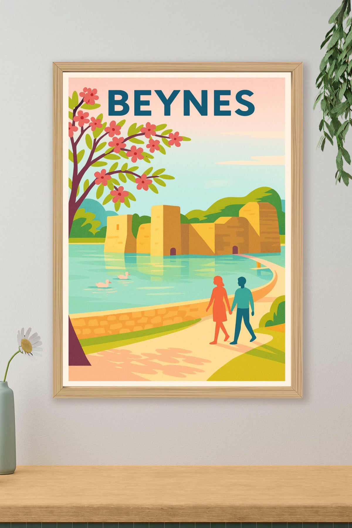 Affiche de Beynes - Promenade au bord de l'eau entre nature et patrimoine