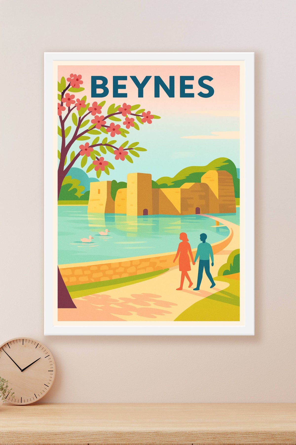 Affiche de Beynes - Promenade au bord de l'eau entre nature et patrimoine