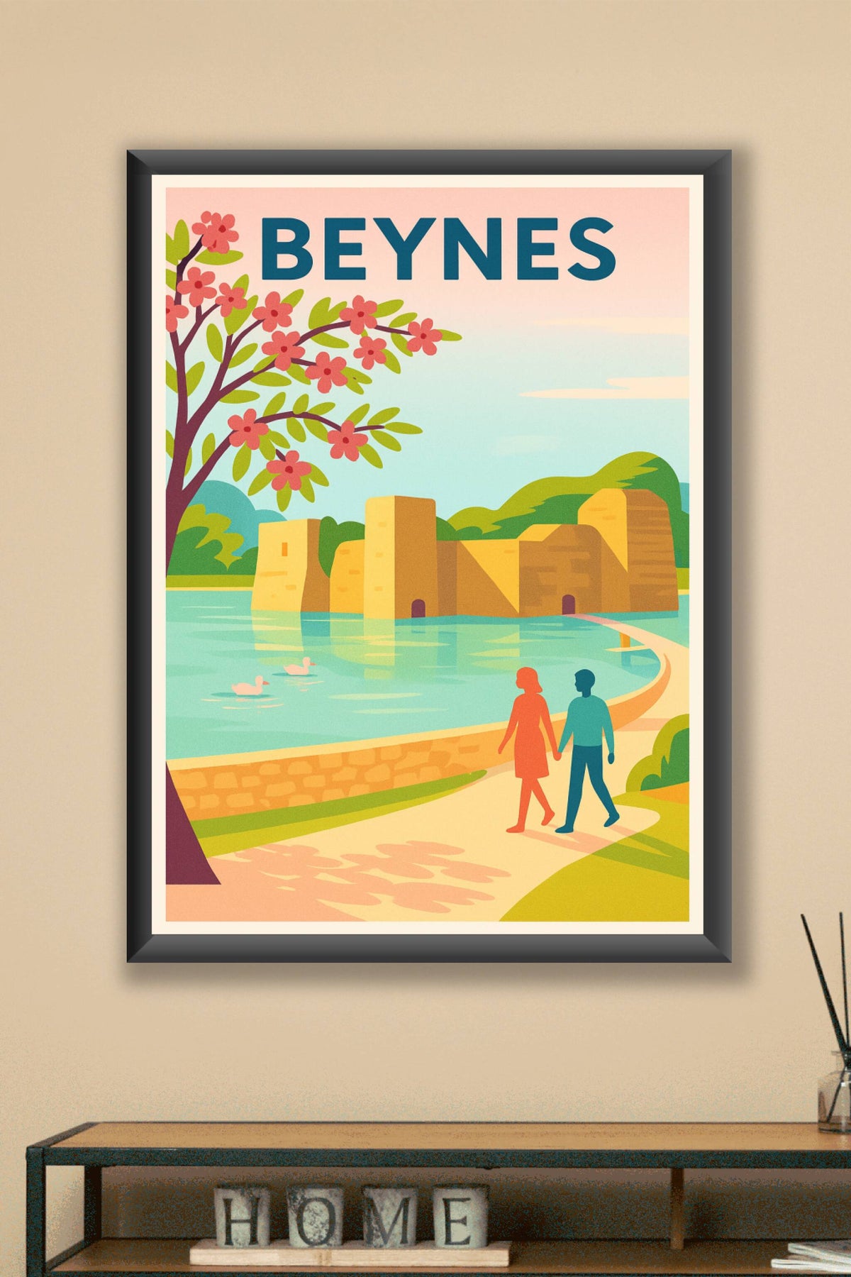 Affiche de Beynes - Promenade au bord de l'eau entre nature et patrimoine