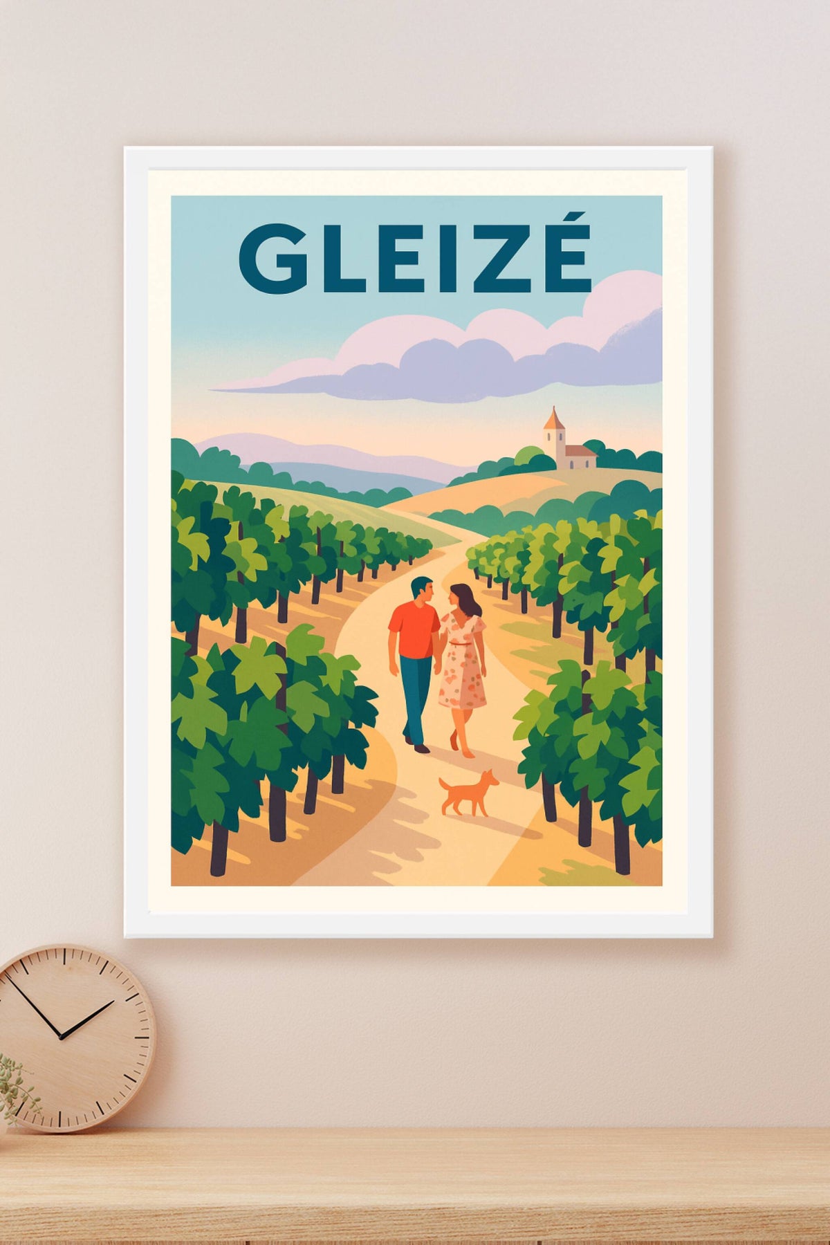 Affiche de Gleizé - Promenade romantique au cœur des vignes