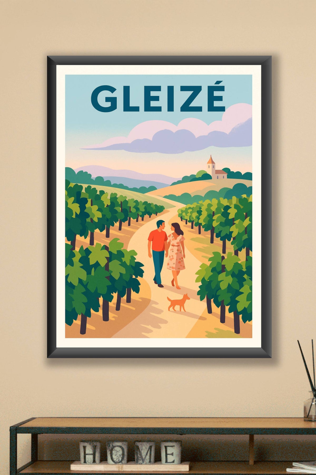 Affiche de Gleizé - Promenade romantique au cœur des vignes