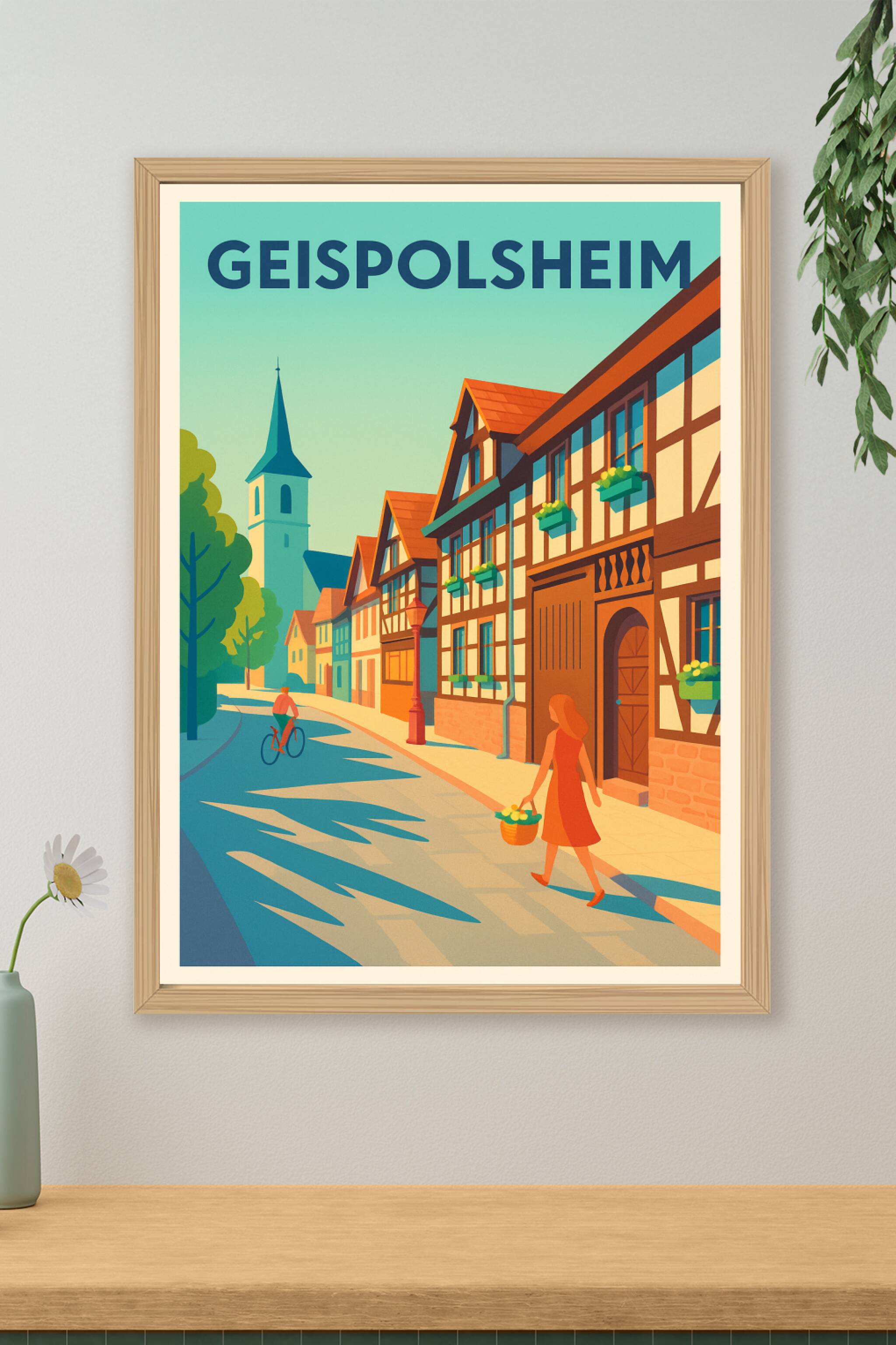 Affiche de Geispolsheim - Charme alsacien et douceur de vivre