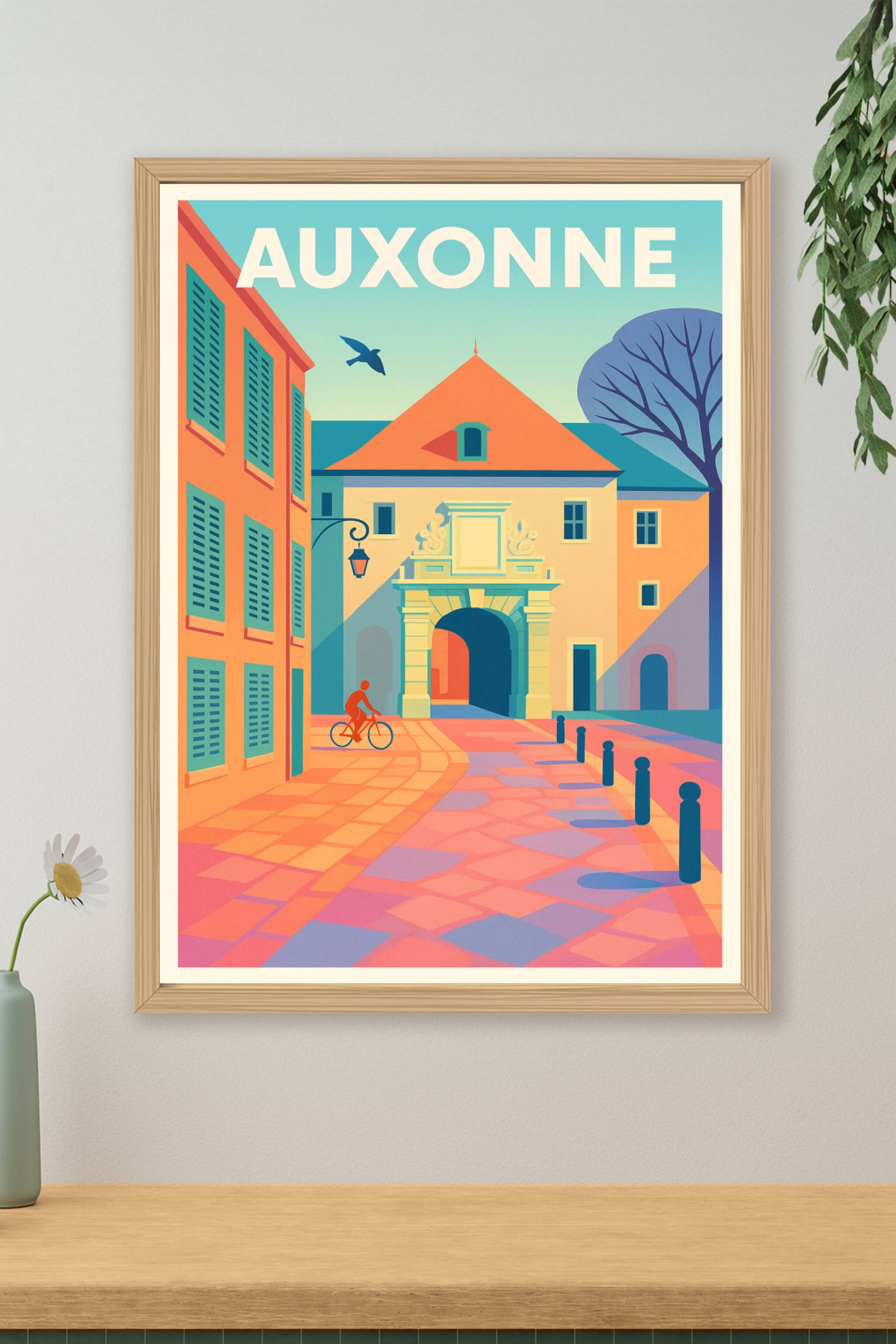 Affiche de Auxonne - Évasion colorée au cœur de la cité historique