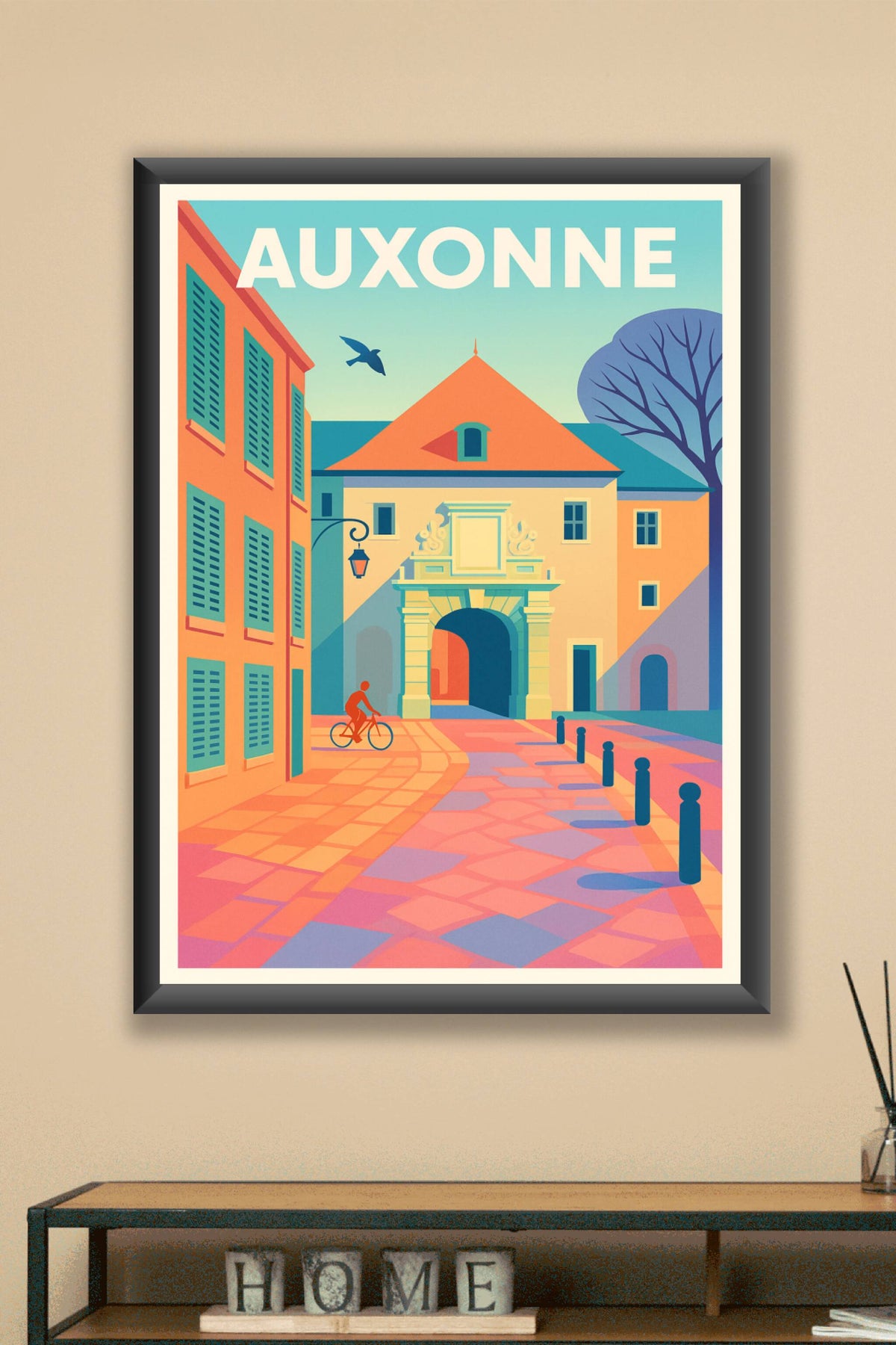 Affiche de Auxonne - Évasion colorée au cœur de la cité historique