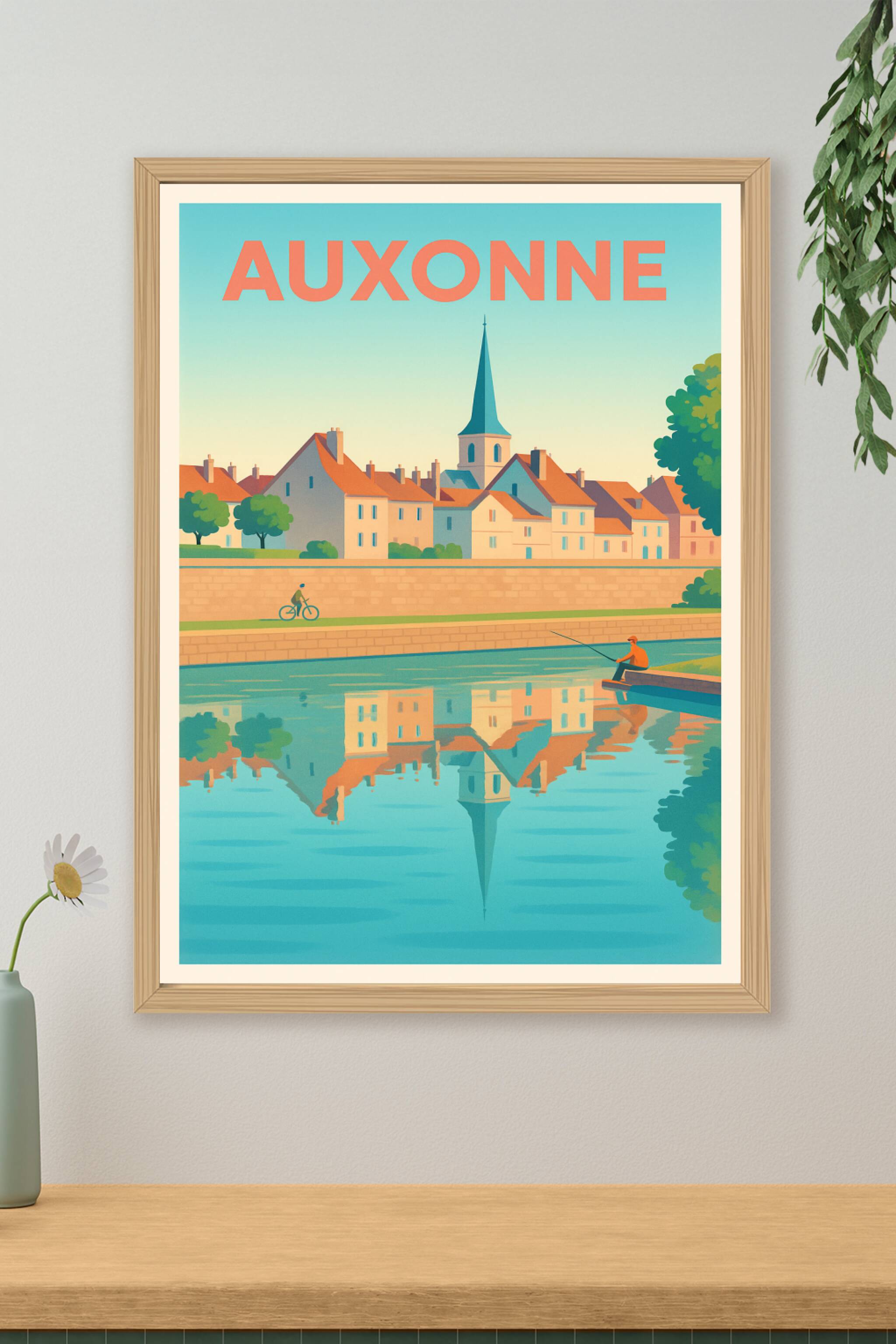 Affiche de Auxonne - Charme paisible au bord de l'eau