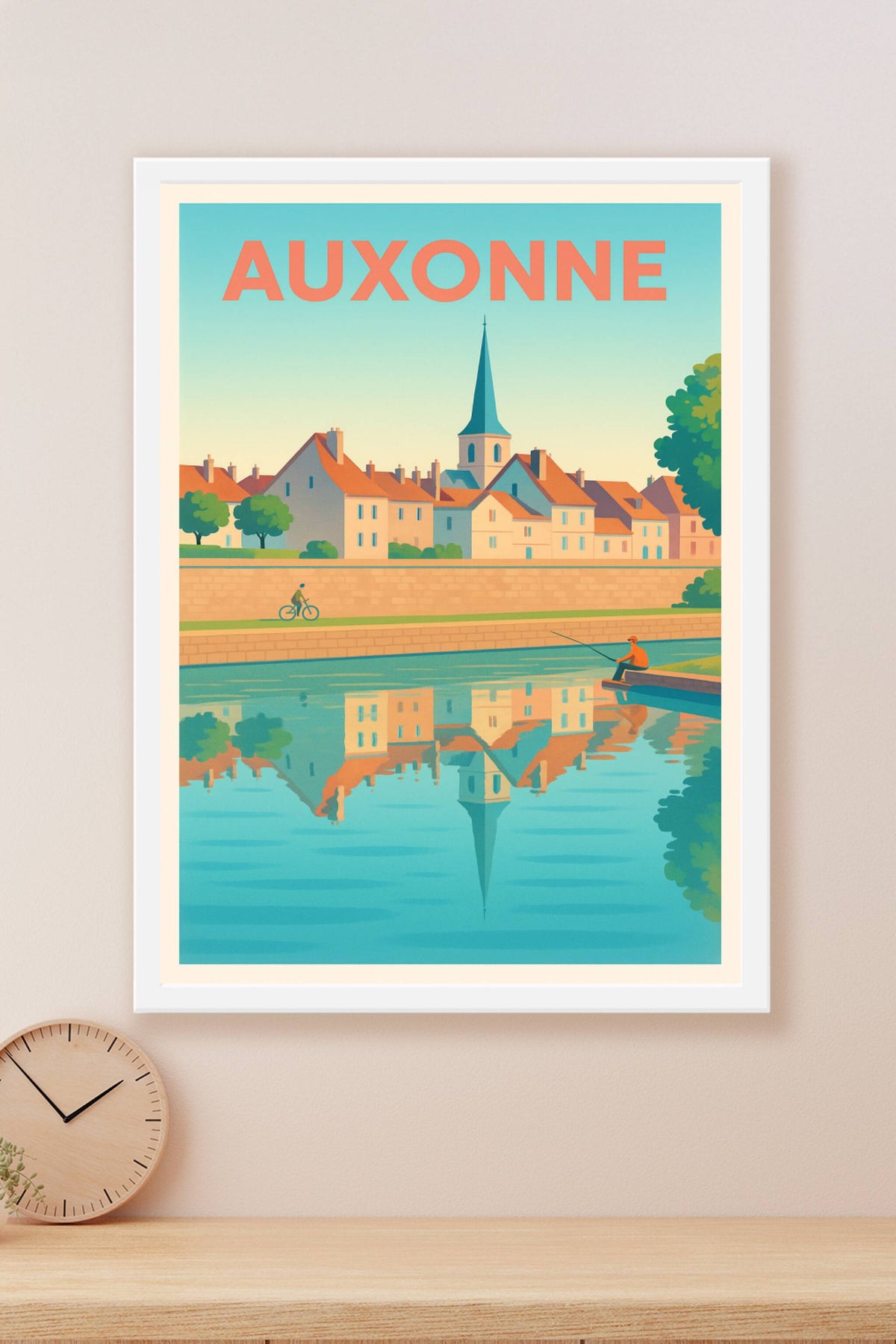 Affiche de Auxonne - Charme paisible au bord de l'eau
