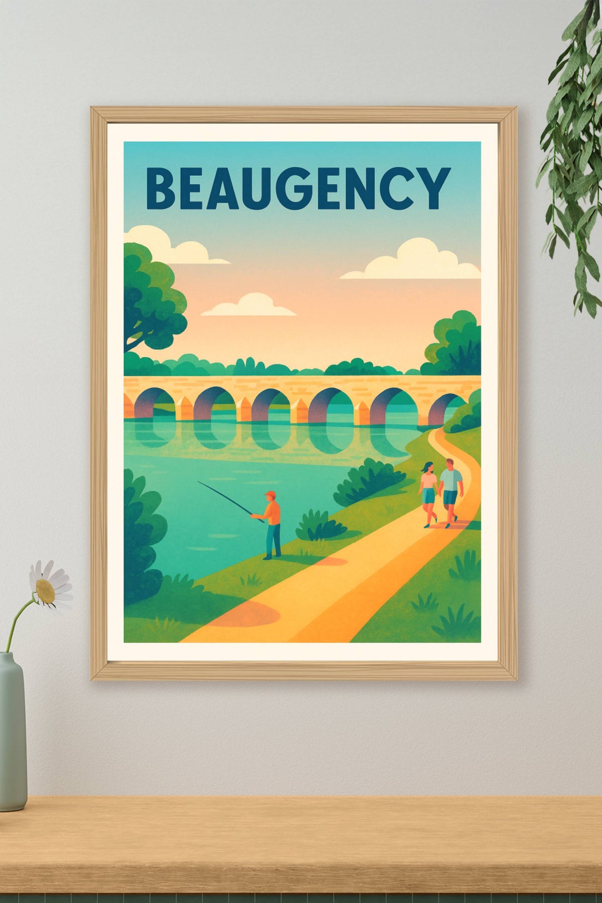 Affiche de Beaugency - Charme paisible au fil de l'eau