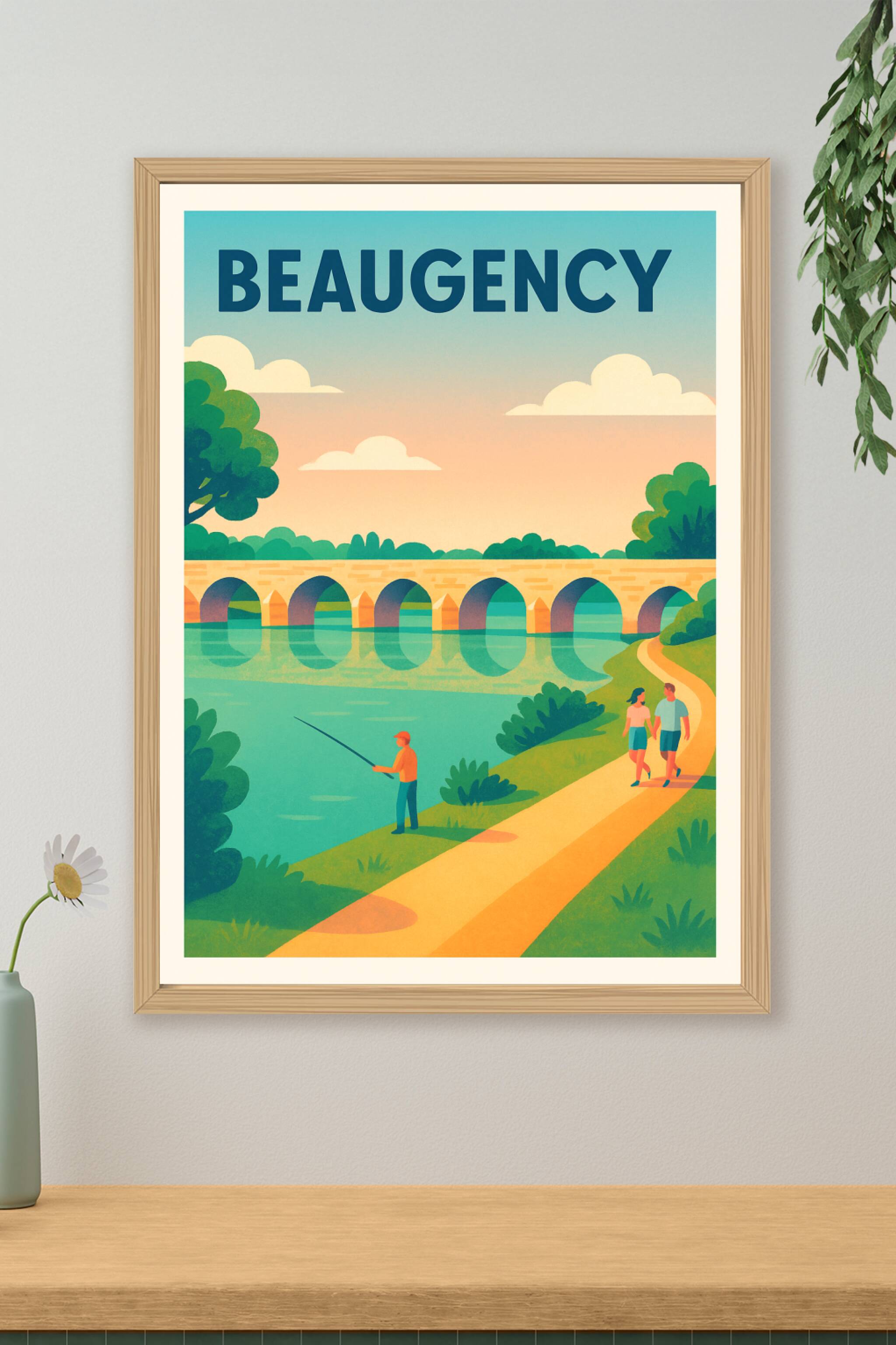 Affiche de Beaugency - Charme paisible au fil de l'eau