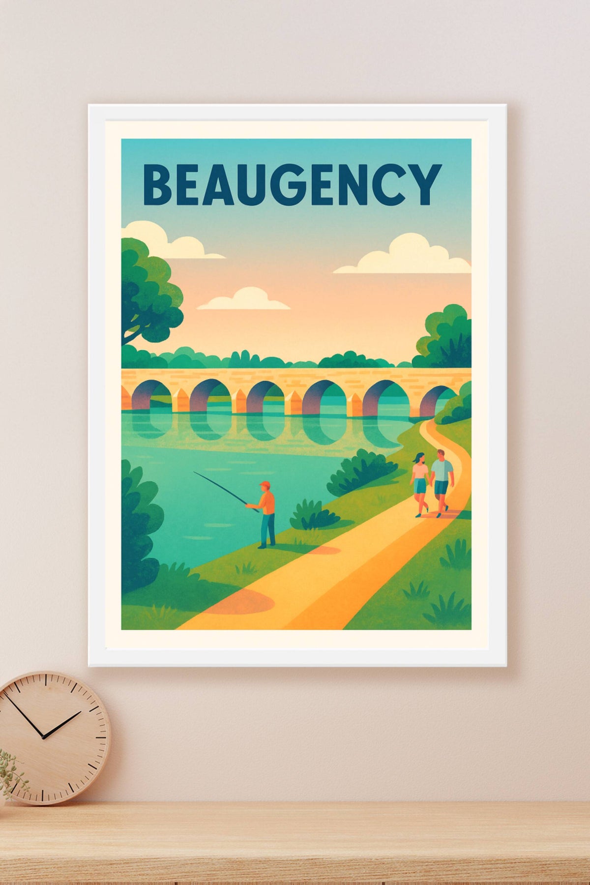 Affiche de Beaugency - Charme paisible au fil de l'eau
