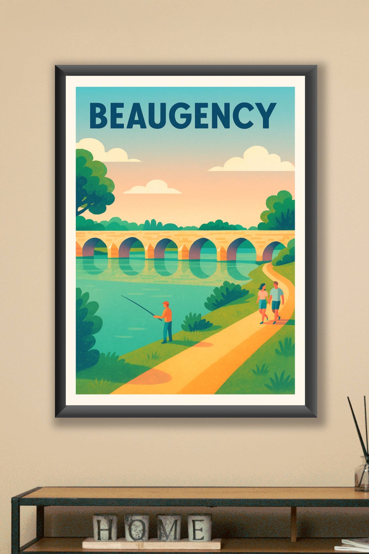 Affiche de Beaugency - Charme paisible au fil de l'eau