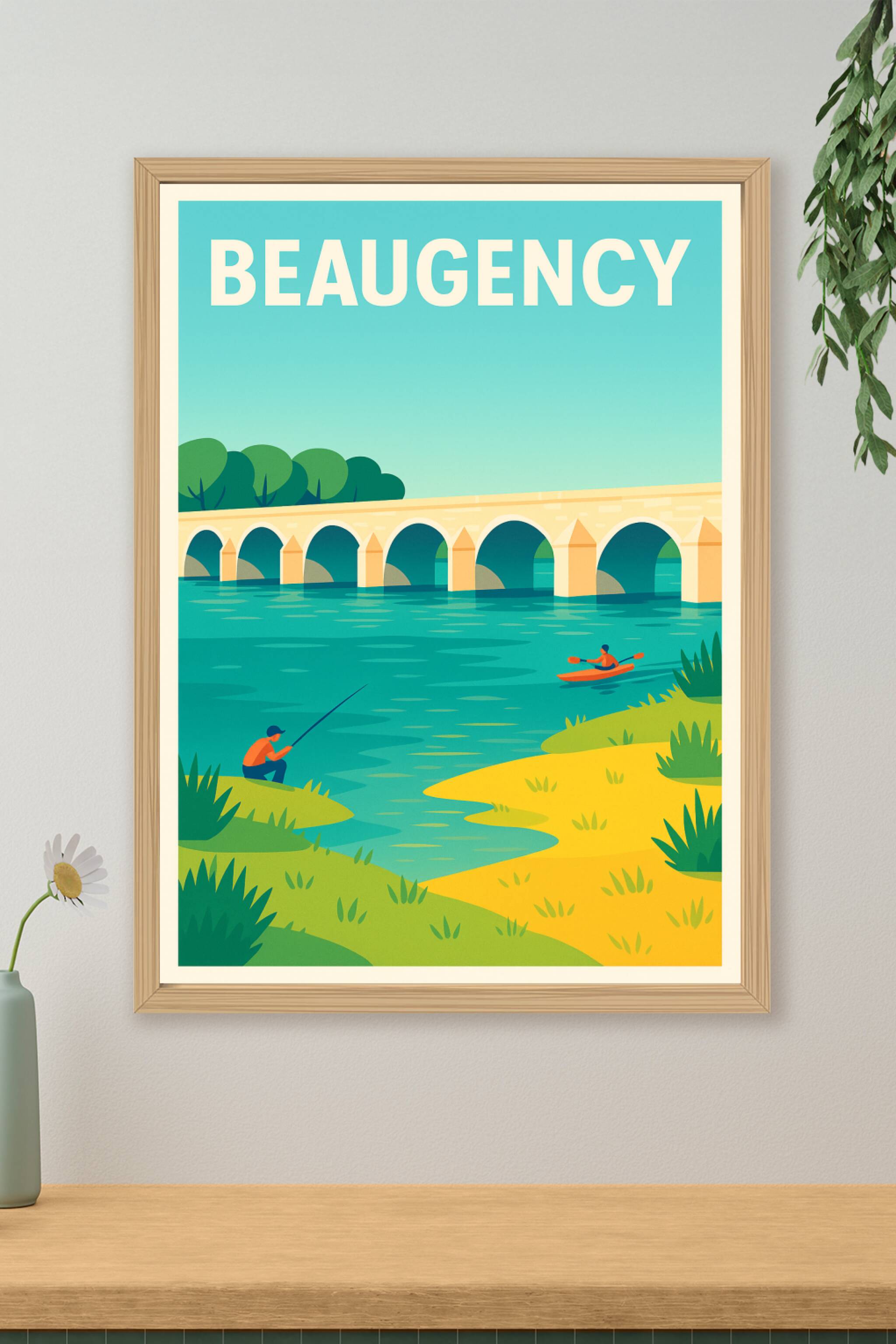Affiche de Beaugency - Charme et Sérénité au Fil de l'Eau