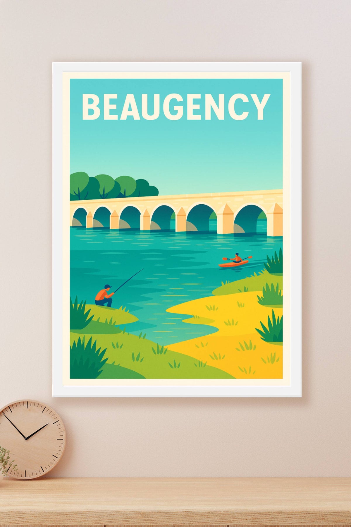 Affiche de Beaugency - Charme et Sérénité au Fil de l'Eau