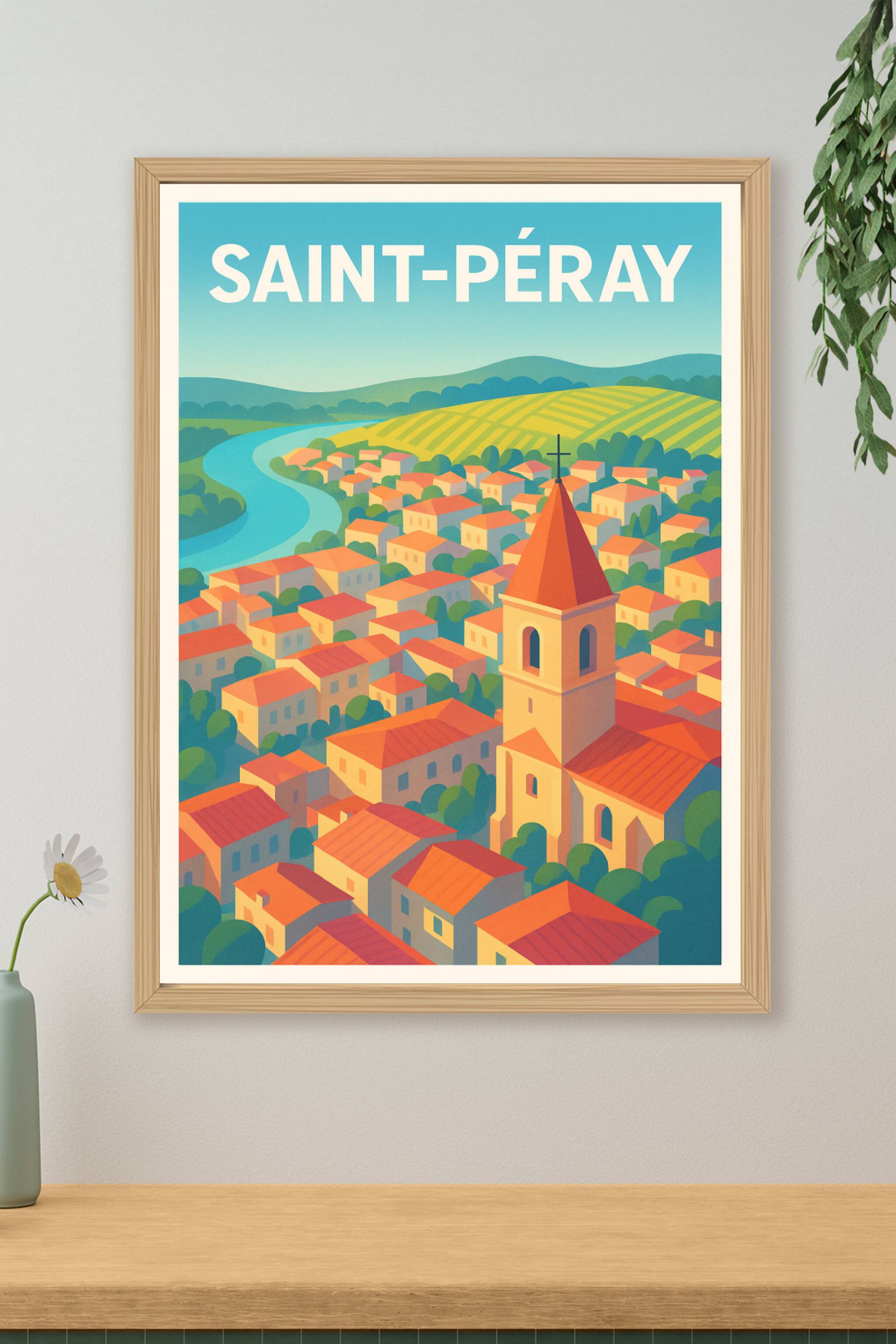 Affiche de Saint-Péray - Charme Provençal entre rivière et vignobles