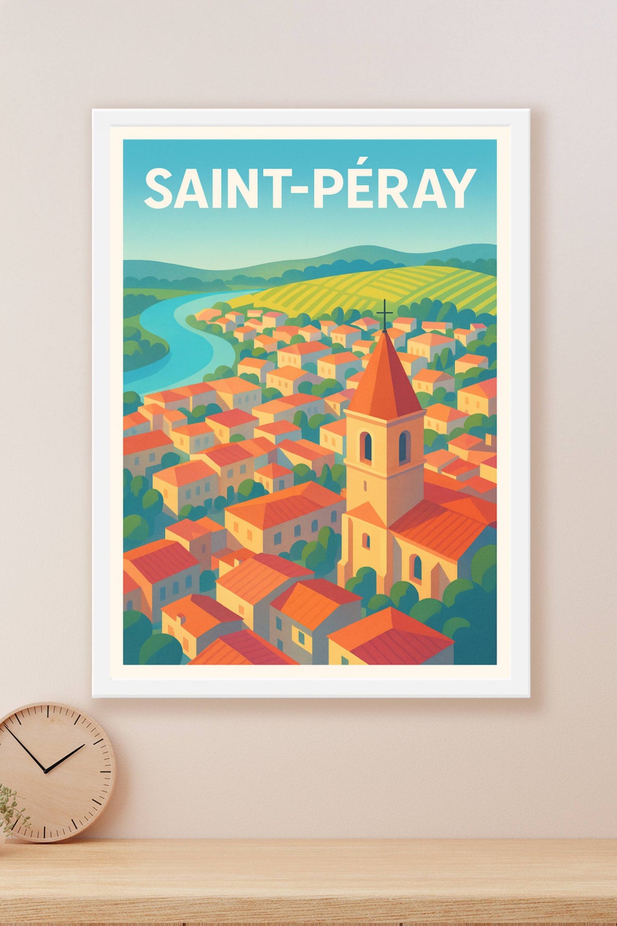 Affiche de Saint-Péray - Charme Provençal entre rivière et vignobles